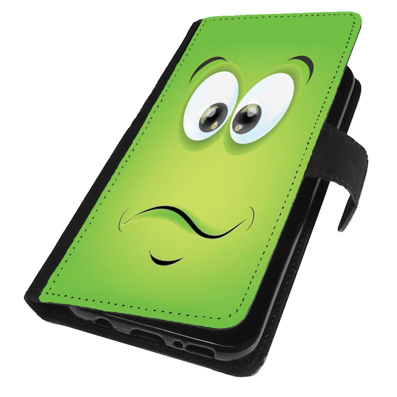 Traumhuelle Handyhülle MOTIV 151 Grün Hülle für iPhone Xiaomi Google Huawei Motorola, Slim Handytasche Klapphülle Flip Case Klapp Etui Cover Silikon