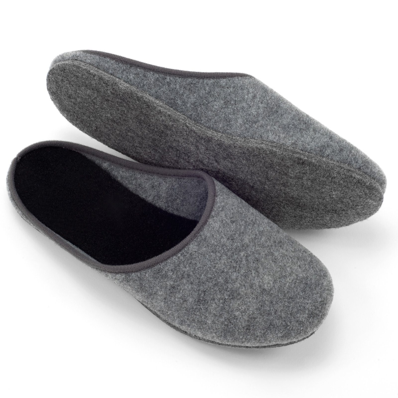 Pantoffelmann Filzpantoffeln Herren Damen Hausschuh leichte Filz Winter Filzlatschen Pantoffel (1 Paar) für Laminat- und Parkettfußböden