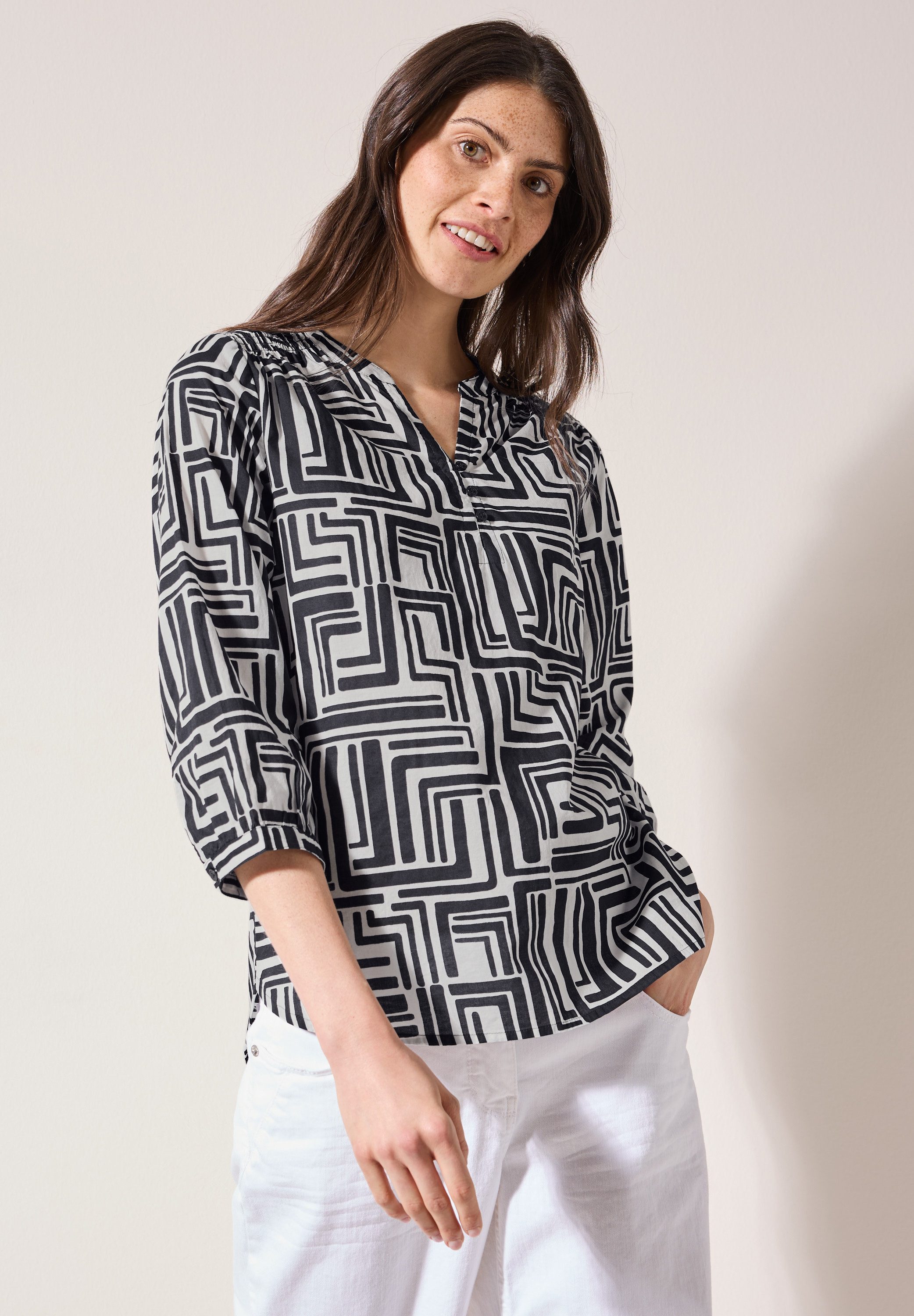 Cecil Klassische Bluse, mit 3/4 Ärmeln günstig online kaufen