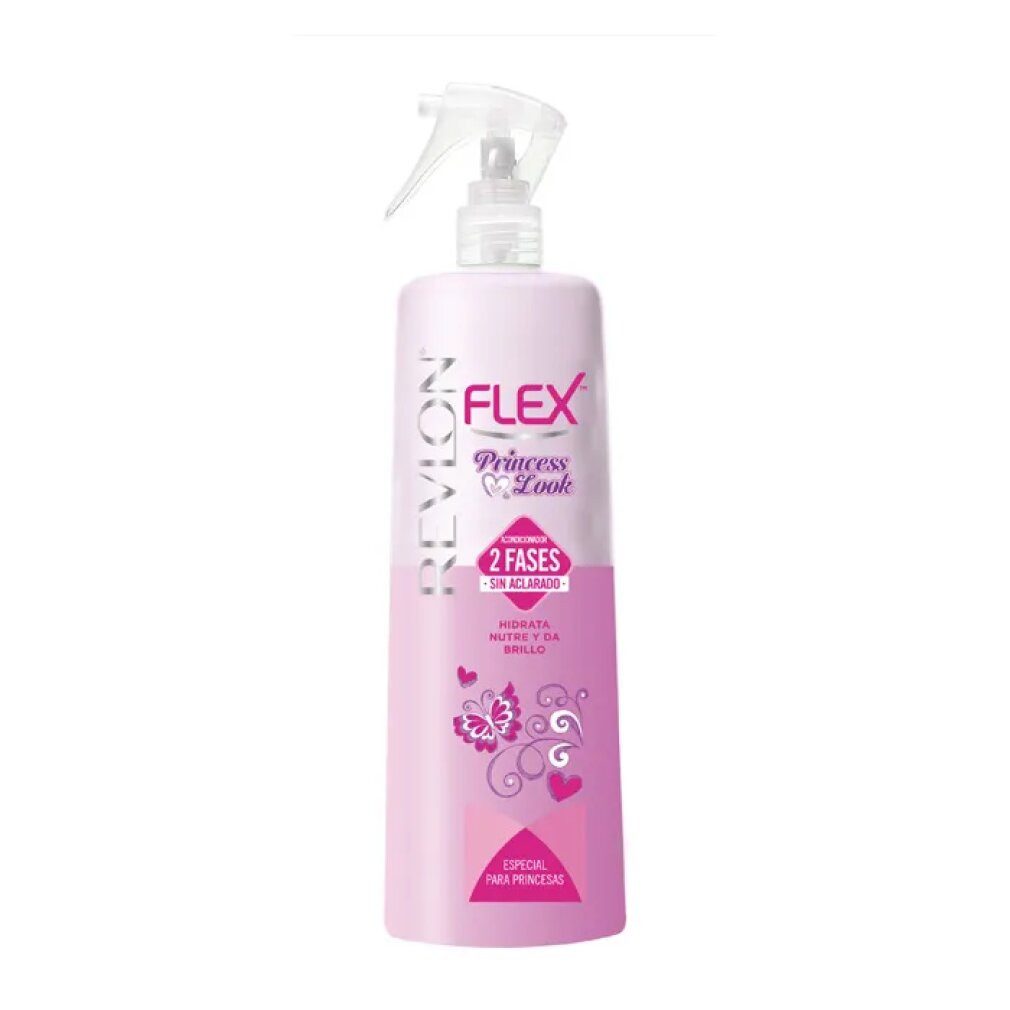 Revlon Haarspülung Flex 2 Phasen Weichspüler Princess Look Ohne Ausspülen 400ml