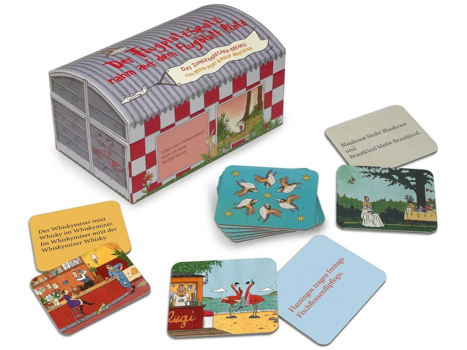 Metermorphosen Spiel Der Flugplatzspatz nahm auf dem Flugblatt Platz