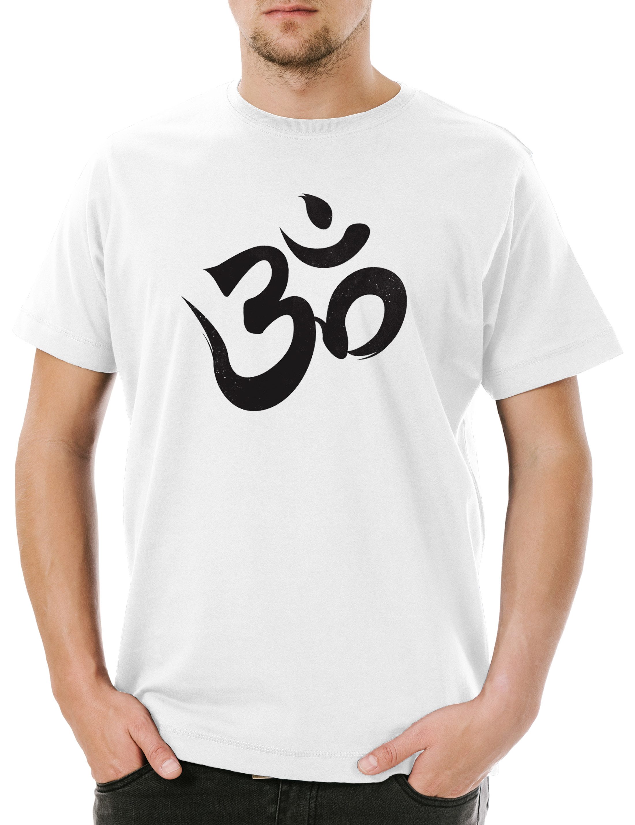 Urban Backwoods Print-Shirt Om Sign Logo Herren T-Shirt Indien ShIva Buddha Buddhismus Govinda (1-tlg) Siddartha Gotama Buddhism India