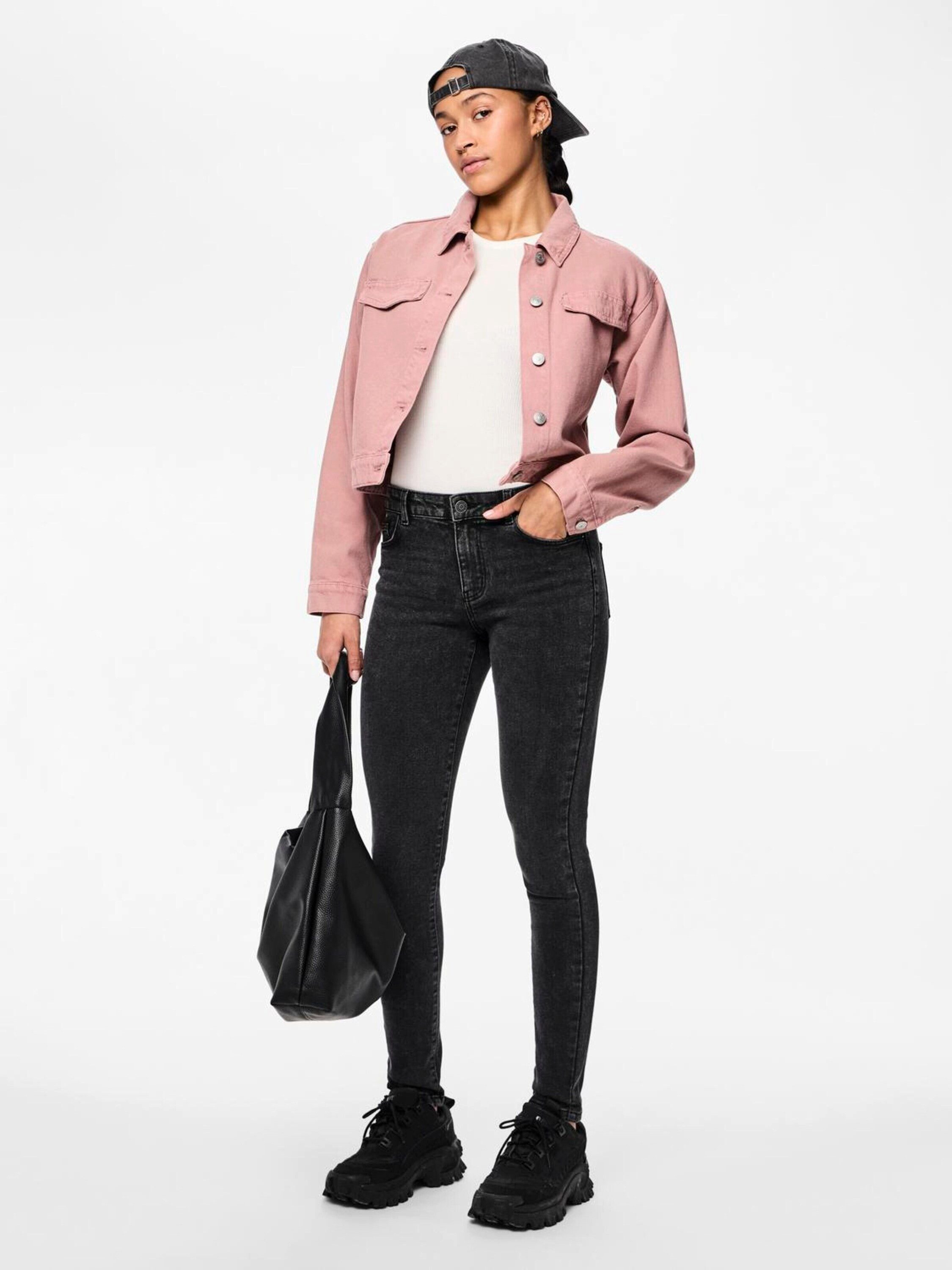 pieces Skinny-fit-Jeans PCDANA (1-tlg) Plain/ohne Details