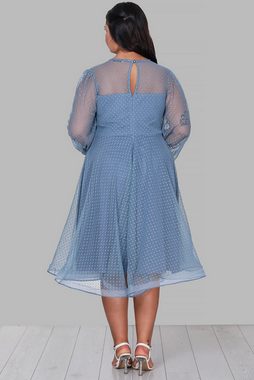 Modabout Abendkleid Damen Midikleid Sommerkleid für große Größen - NELB0588D5154MVİ (1-tlg)