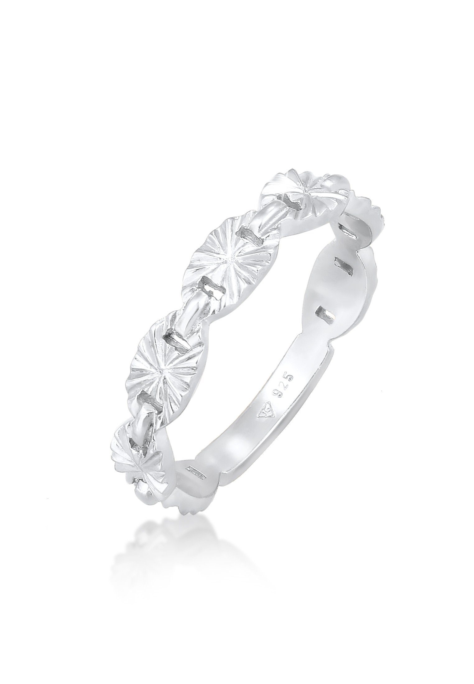 Elli Fingerring Bandring Plättchen Stern Look günstig online kaufen