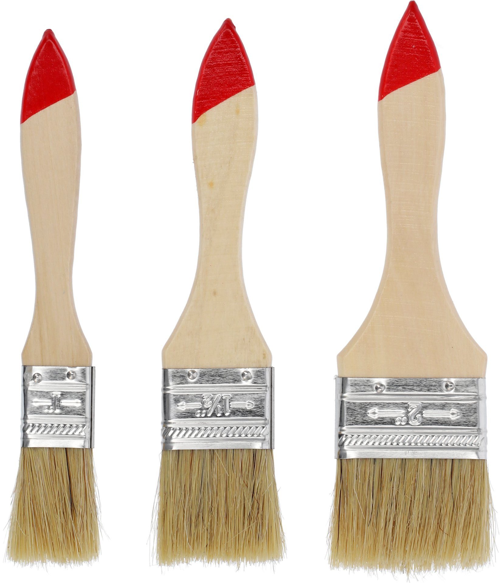 TRIZERATOP Malpinsel Flachpinsel-Set 3-teilig 1"-1,5"-2", (Flachpinsel-Set 3-teilig 1"-1,5"-2", Flachpinsel-Set 3-teilig 1"-1,5"-2)