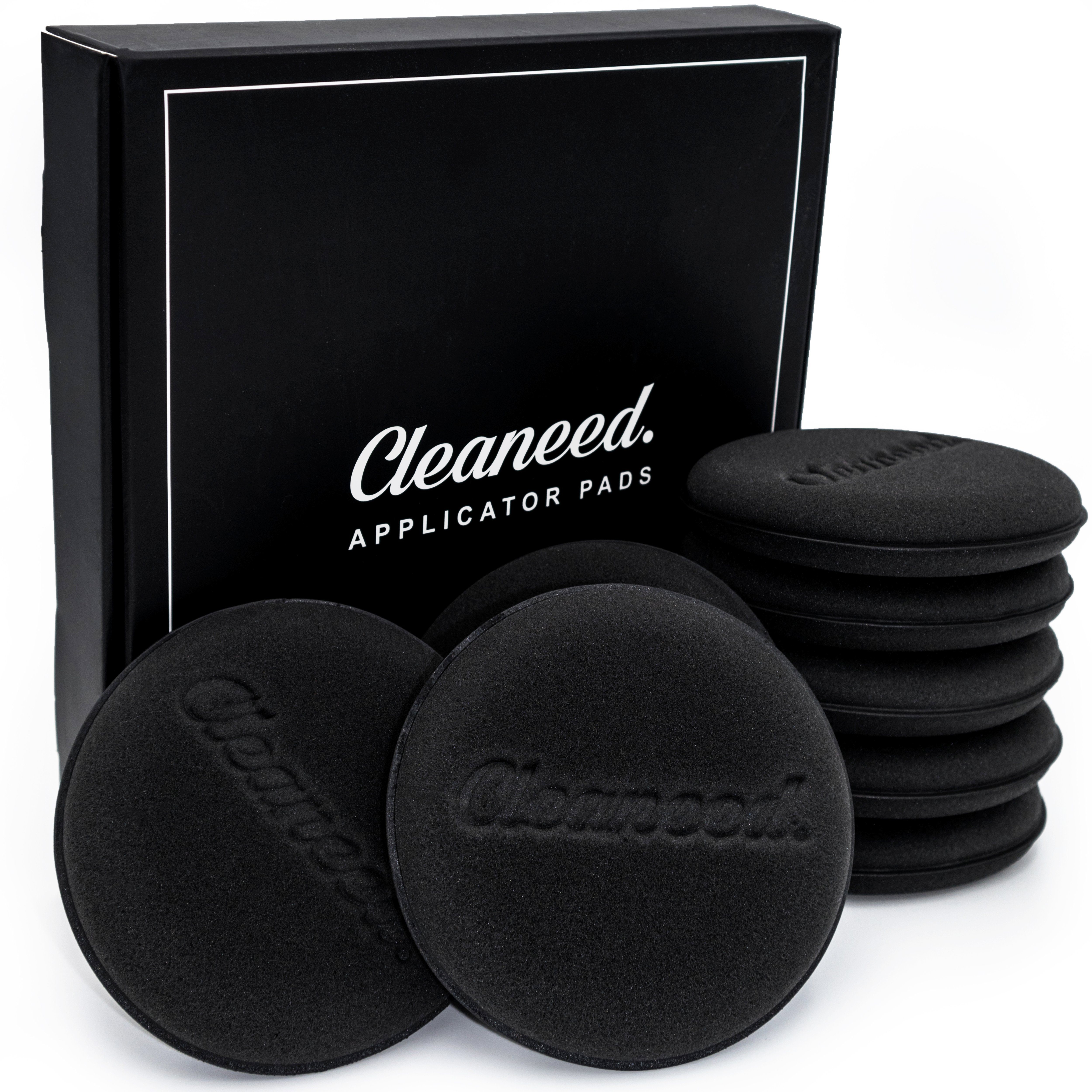 Cleaneed Autowaschbürste Applikator Pads fürs Auto – Universal Einsatzbar, Ideal zur Auto Politur und Wachs, Lederpflege, Innenraum Schwamm, Polierpad, Applikationsschwamm, (8-tlg), Universal Einsatzbar Applikator Pad