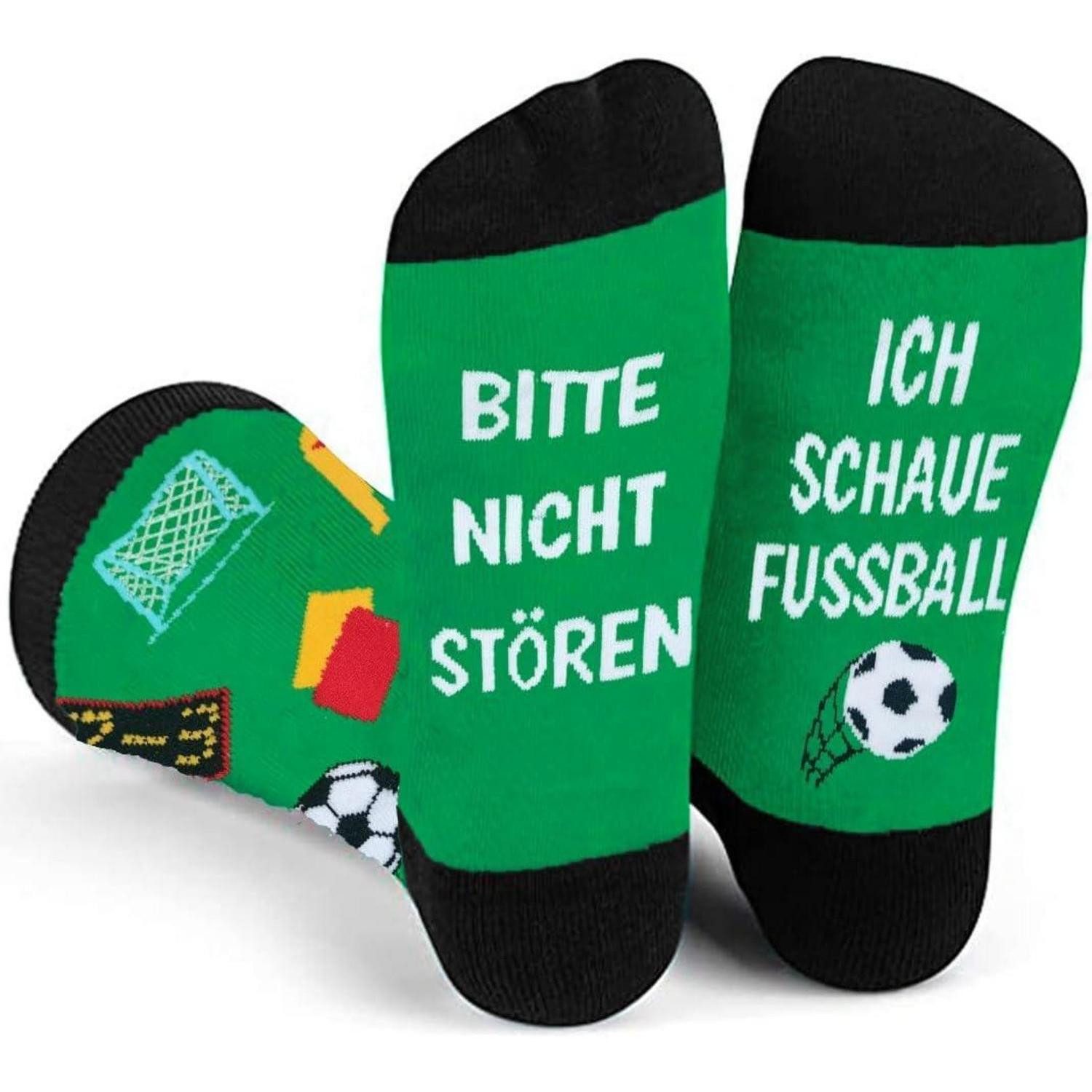 LuxusKollektion Sportsocken Lustige Fußballsocken Spruch Bitte Nicht Stören Geschenke Männer