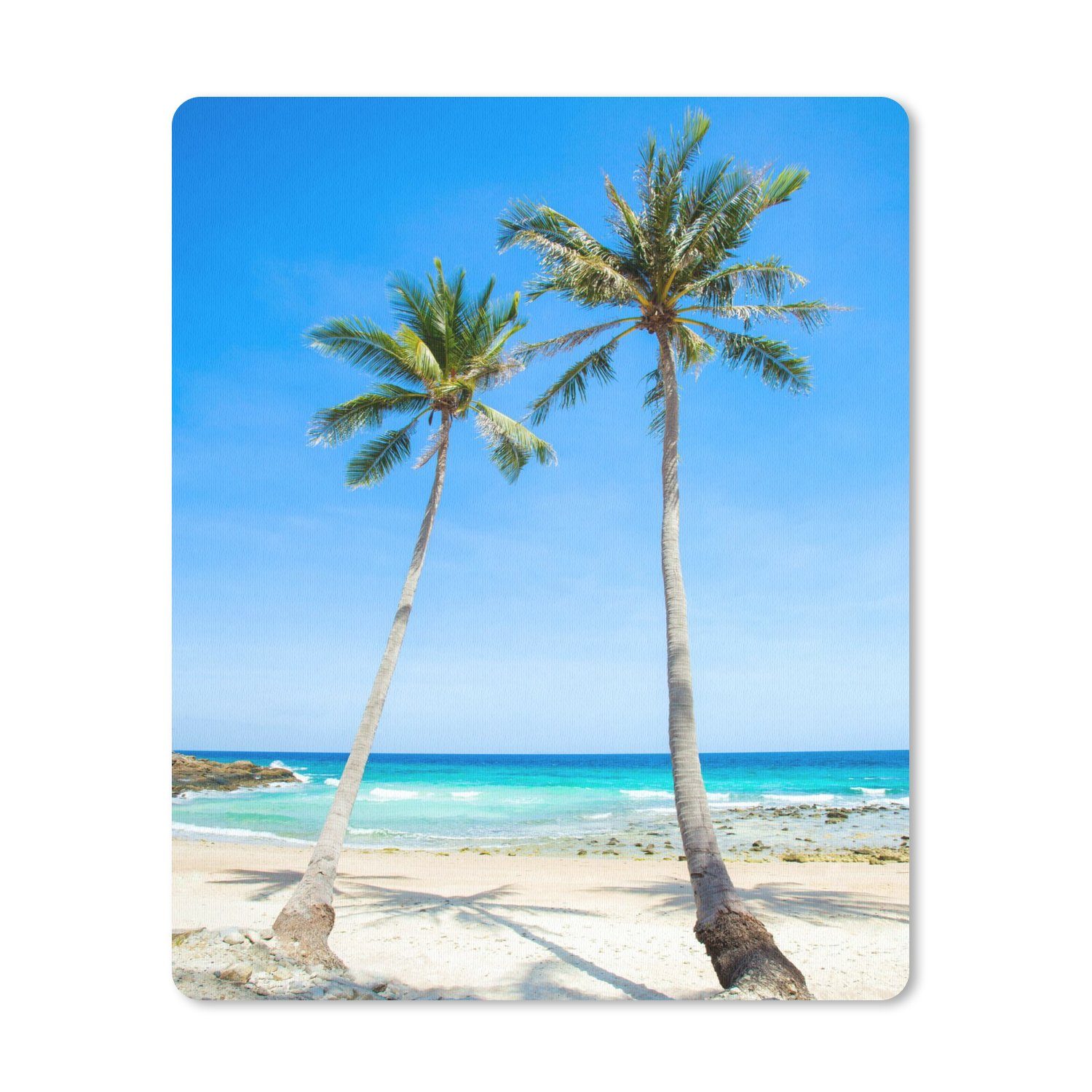 MuchoWow Mauspad Palme - Sommer - Tropisch Pad (1-St), Mousepad Computer Mousepads - Maus Mat - Pad - Mausunterlage
