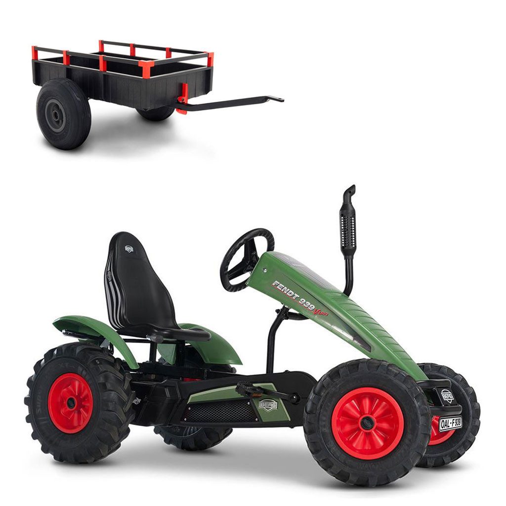 Berg Go-Kart BERG Gokart XL Traxx Fendt BFR-3 mit Gangschaltung mit Anhänger, mit Gangschaltung