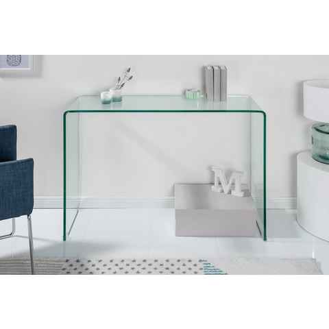 riess-ambiente Konsolentisch FANTOME 100cm transparent, Glastisch · Konsole · Modern Barock