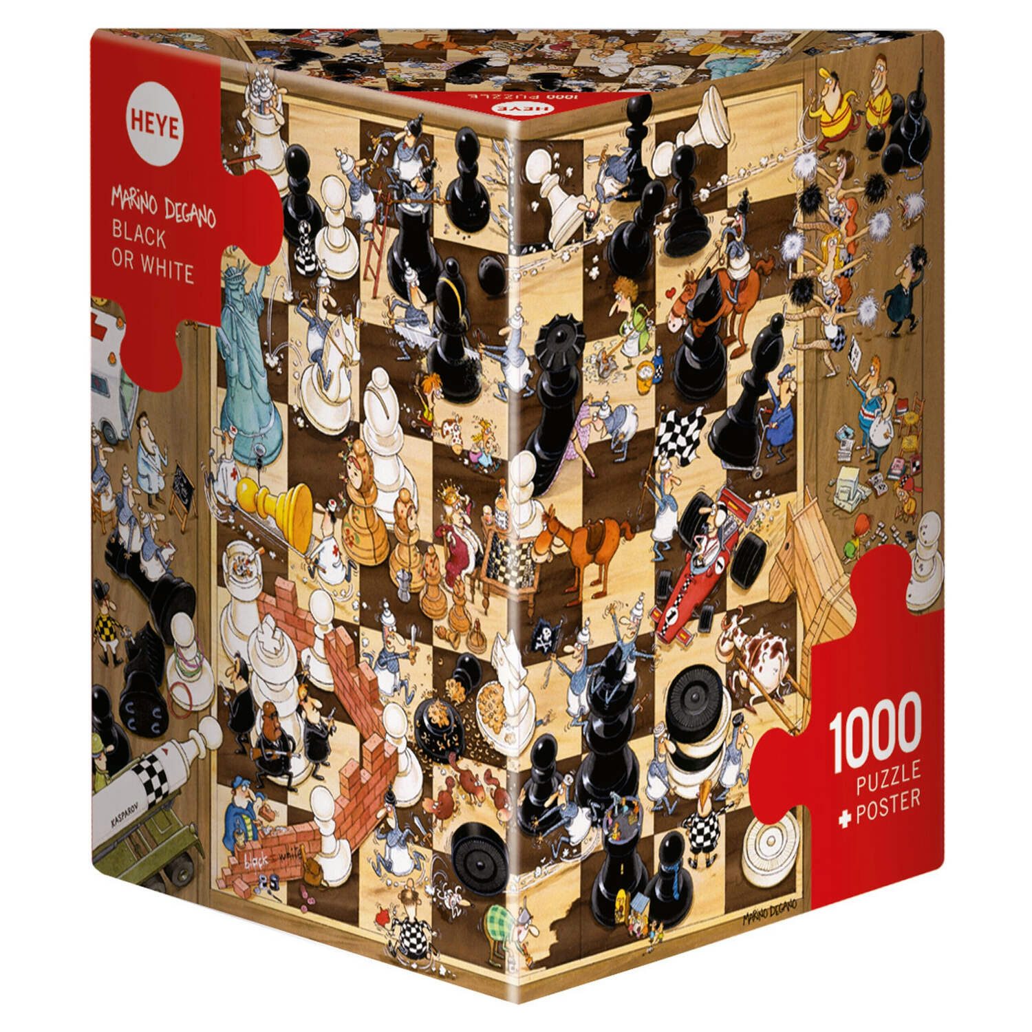 HEYE Puzzle Black or White, 1000 Puzzleteile