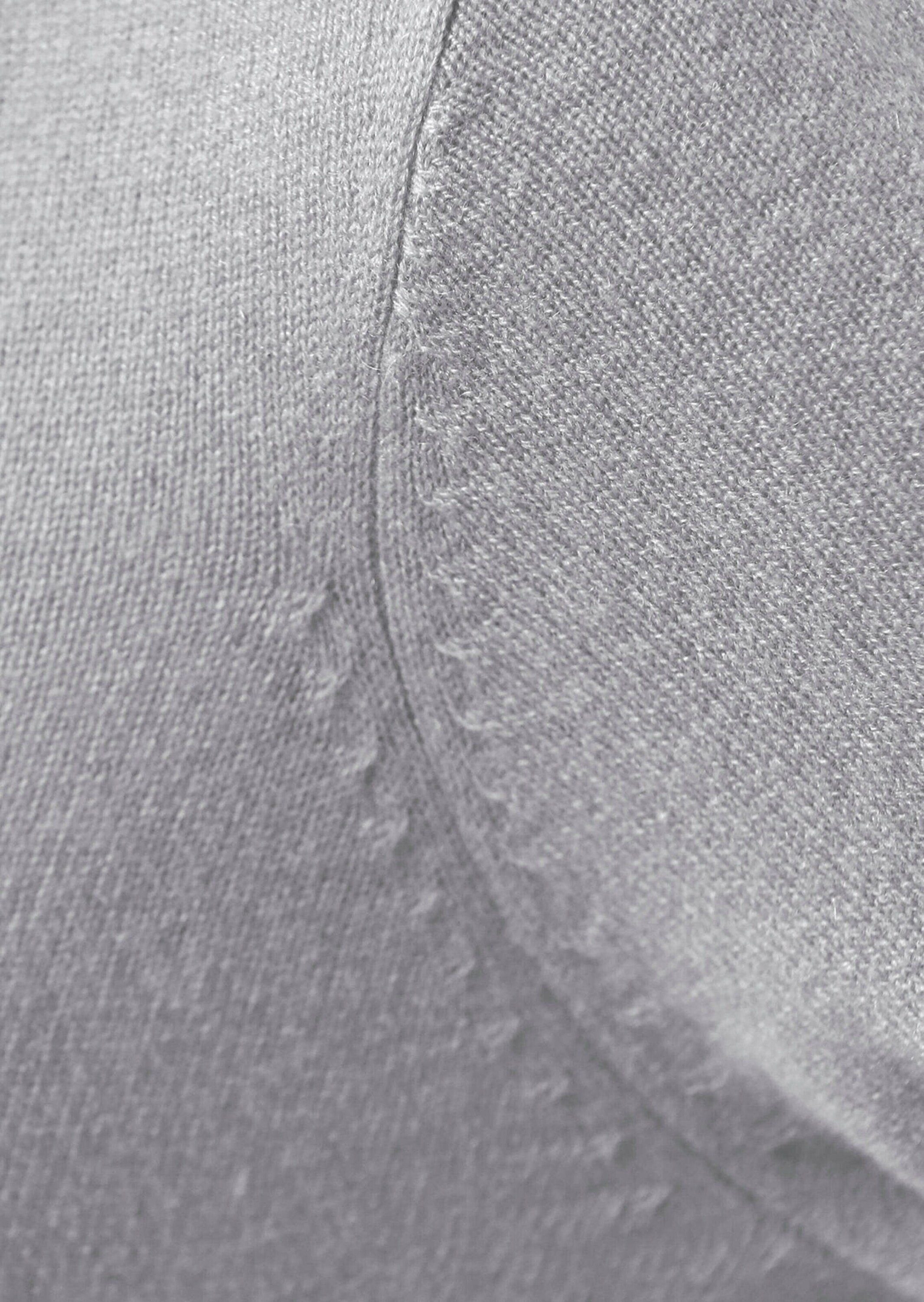 Strickpullover Kurzgröße: Kaschmir-Strickjacke mit Rundhals