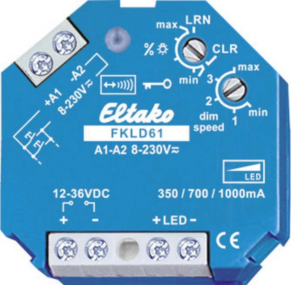 Eltako Sensor FKLD61 Eltako Funk Dimmaktor 1-Kanal Unterputz ...