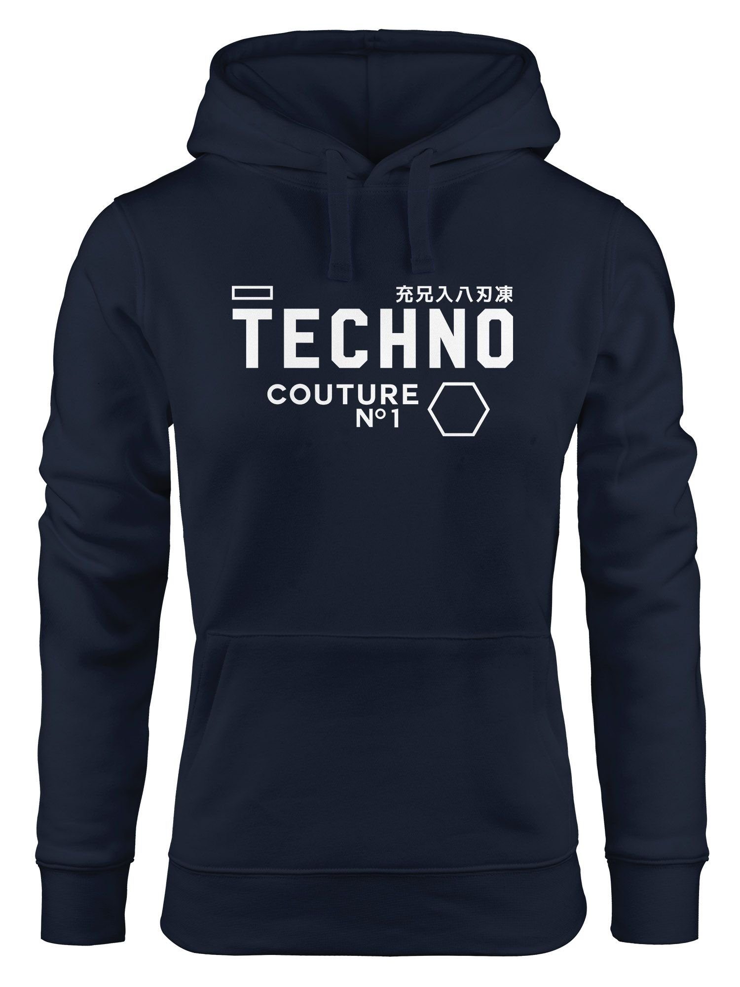 Hoodie Techno Kapuzen-Pullover Hoodie Damen Neverless®