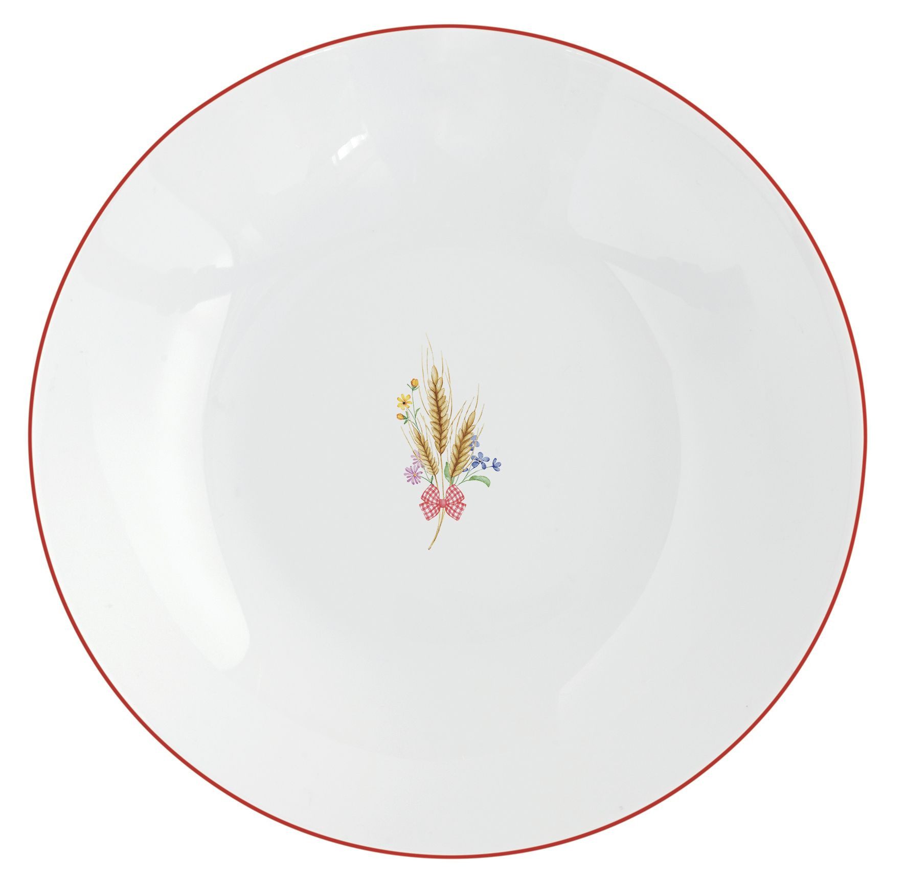 EasyLife Suppenteller Country Life, Spülmaschinengeeignet, Mehrfarbig, Motiv: Hühner, Höhe: 4.5cm