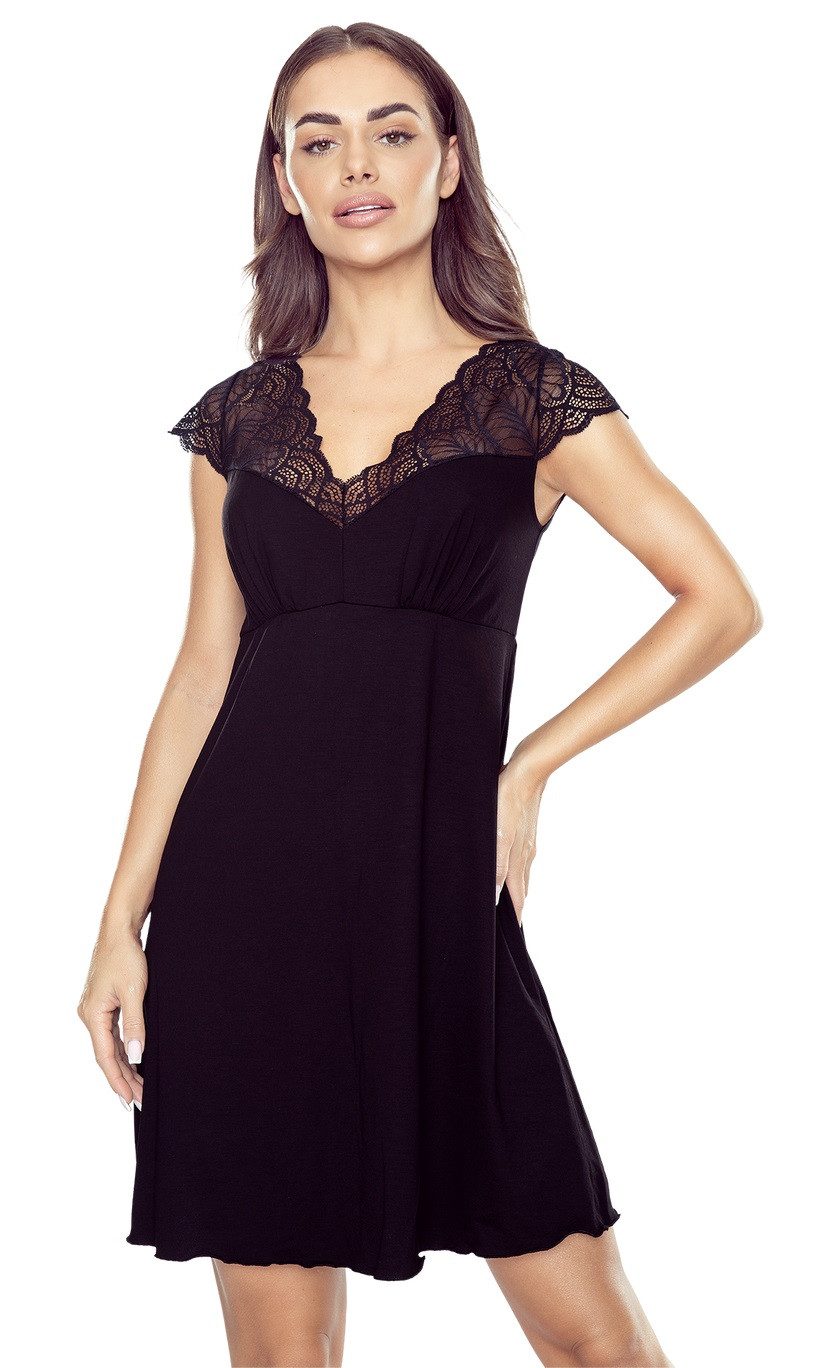 Nachthemd Negligee mit Spitzenoberteil