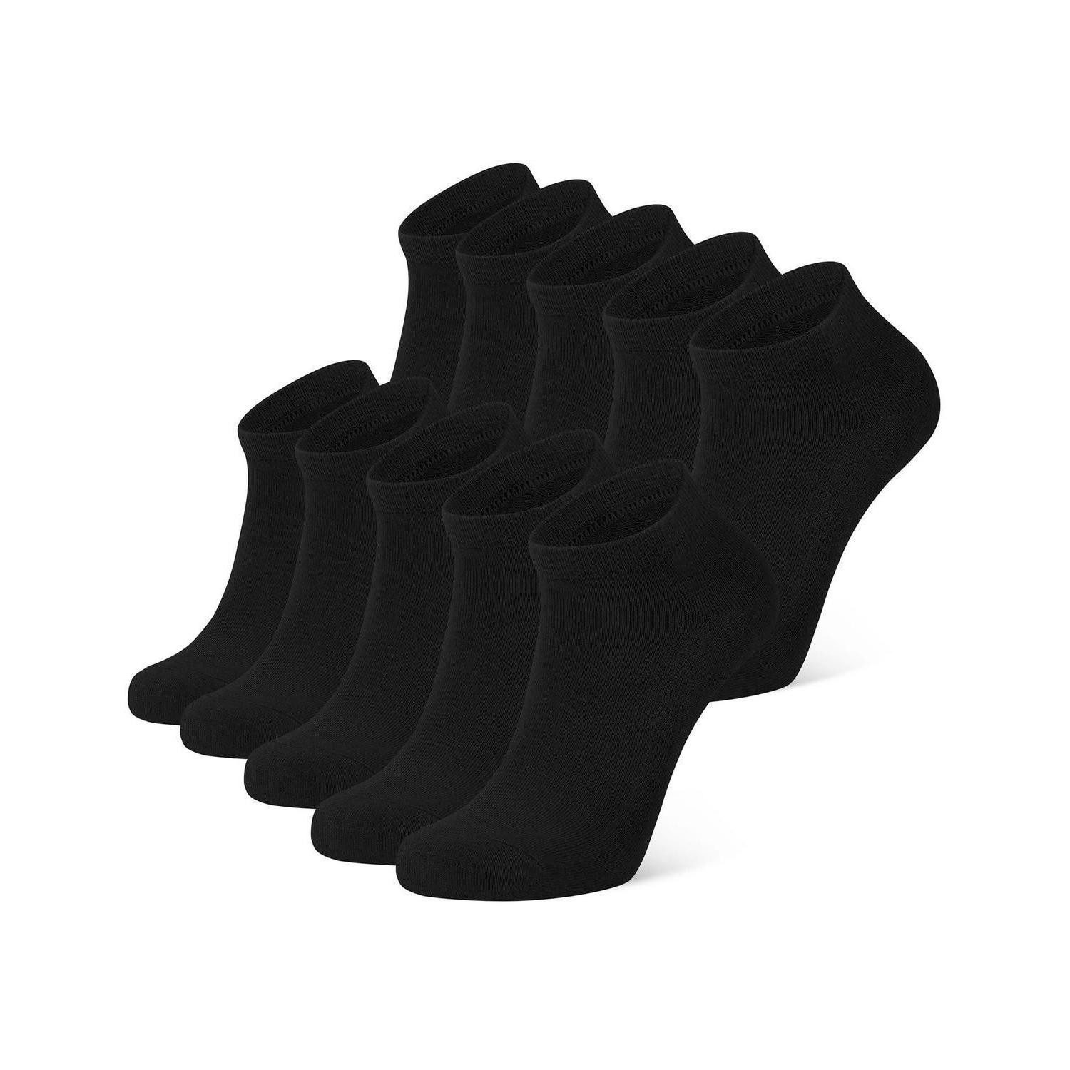 LuxusKollektion Sneakersocken Sneaker Socken Damen Herren 10 Paar Baumwolle 43-46
