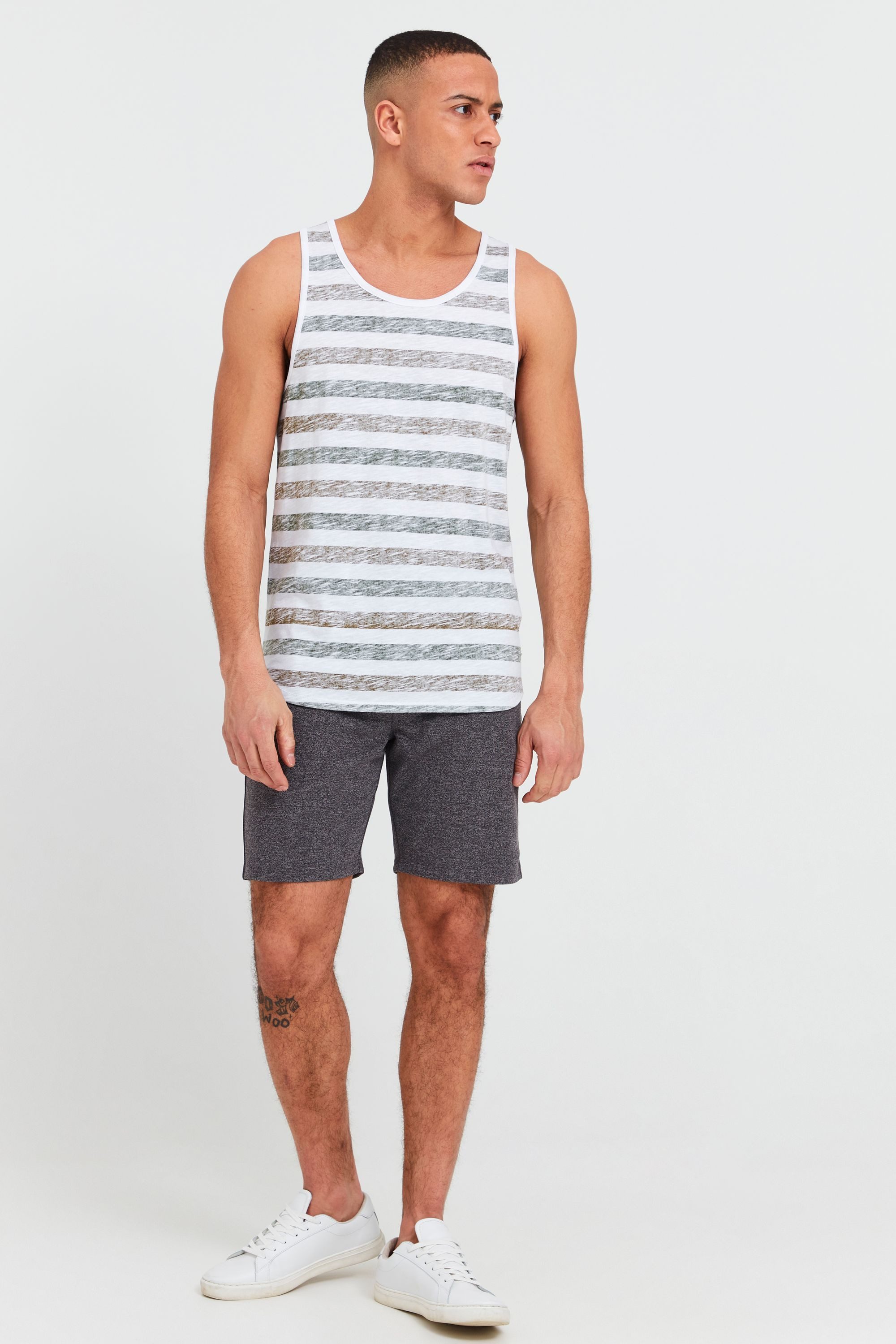 !Solid Tanktop SDMende Ärmelloses Shirt mit Streifen