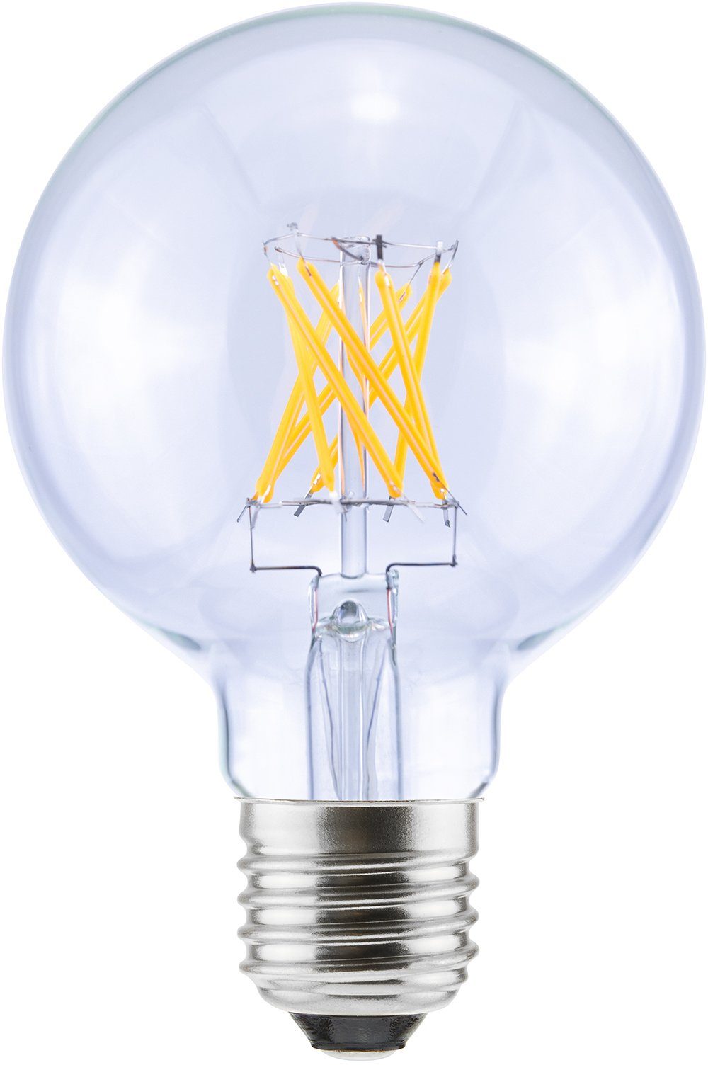 SEGULA LED-Leuchtmittel Vintage Line, E27, 1 St., Warmweiß, dimmbar, Globe 80 klar, E27