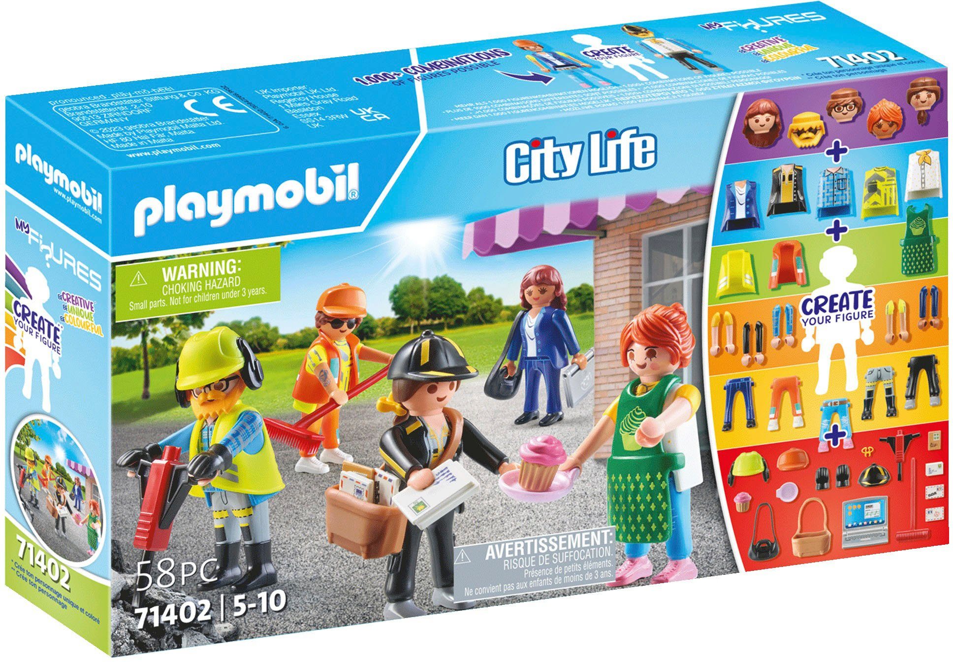 Playmobil® Konstruktions-Spielset City Life (71402), My Figures, (58 St)