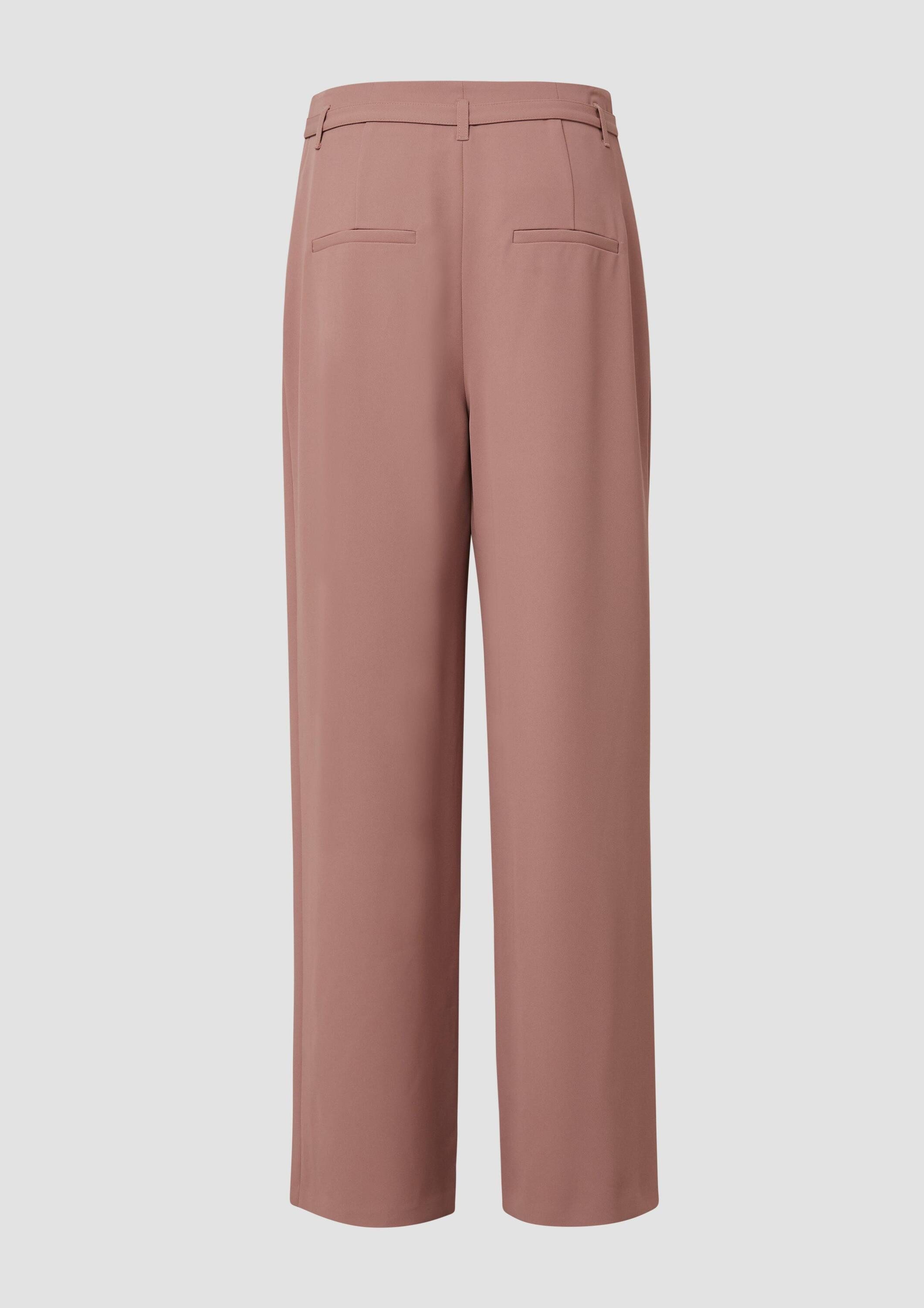 s.Oliver Chinos Hose Twill-Hose mit Gürtel und High Rise günstig online kaufen