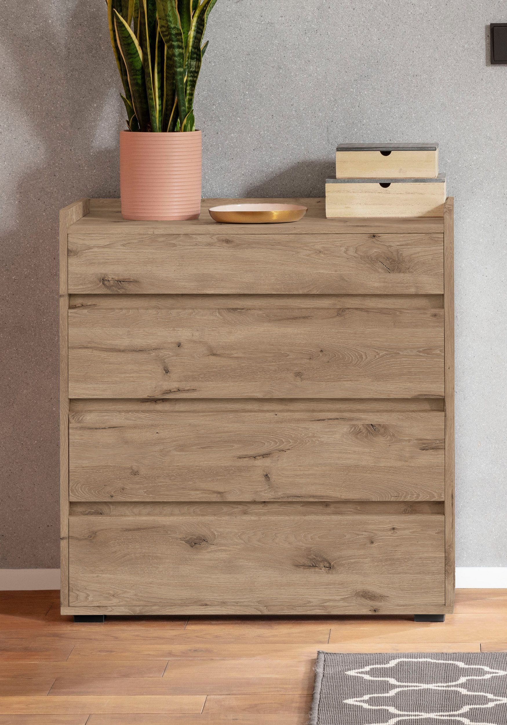 OTTO home Kommode Kosmo, 4 Schubladen mit Vollauszug