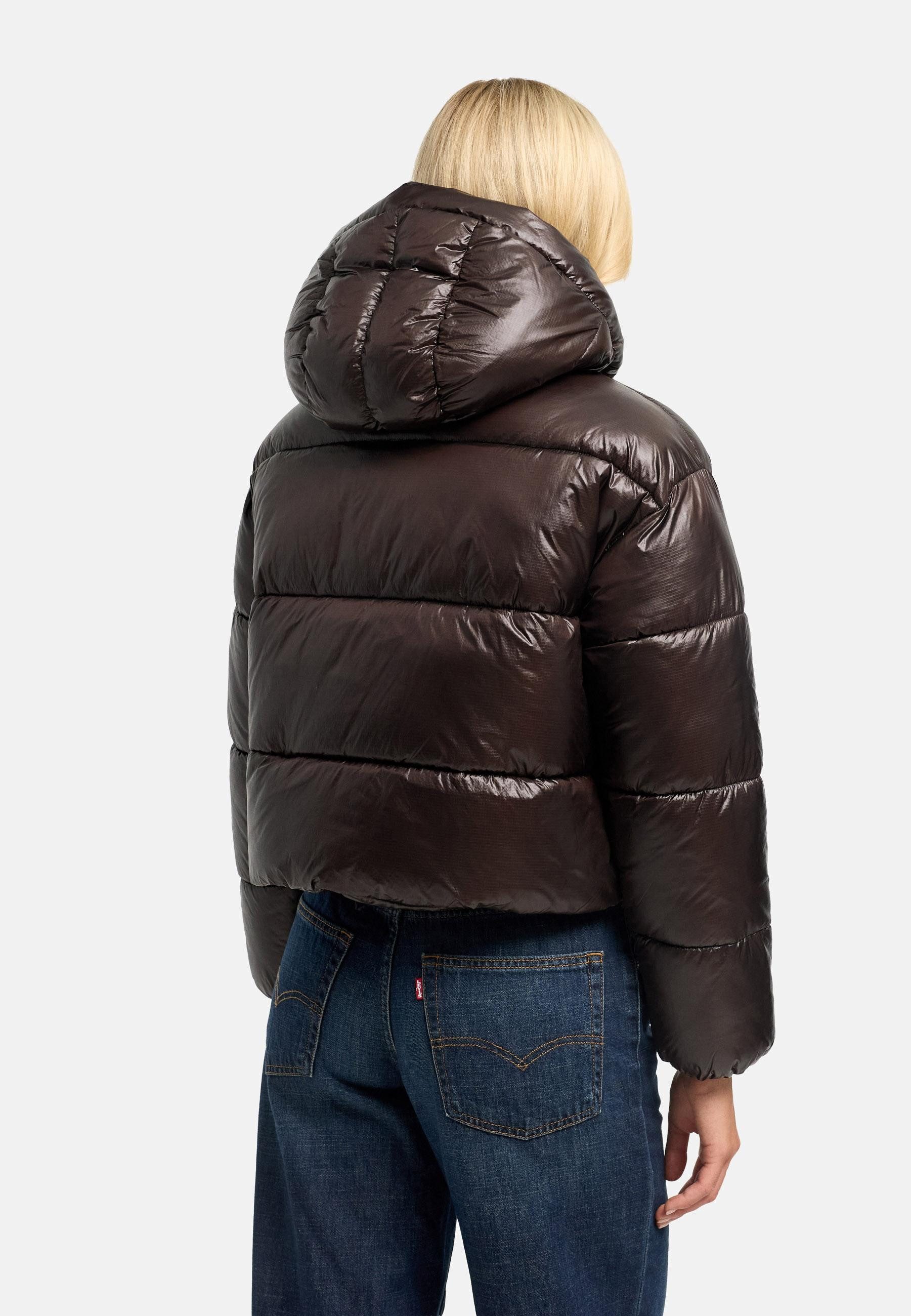 Navahoo Outdoorjacke Polar-Unit 14 Damen Steppjacke mit abnehmbarer Kapuze – Bild 4 von 5