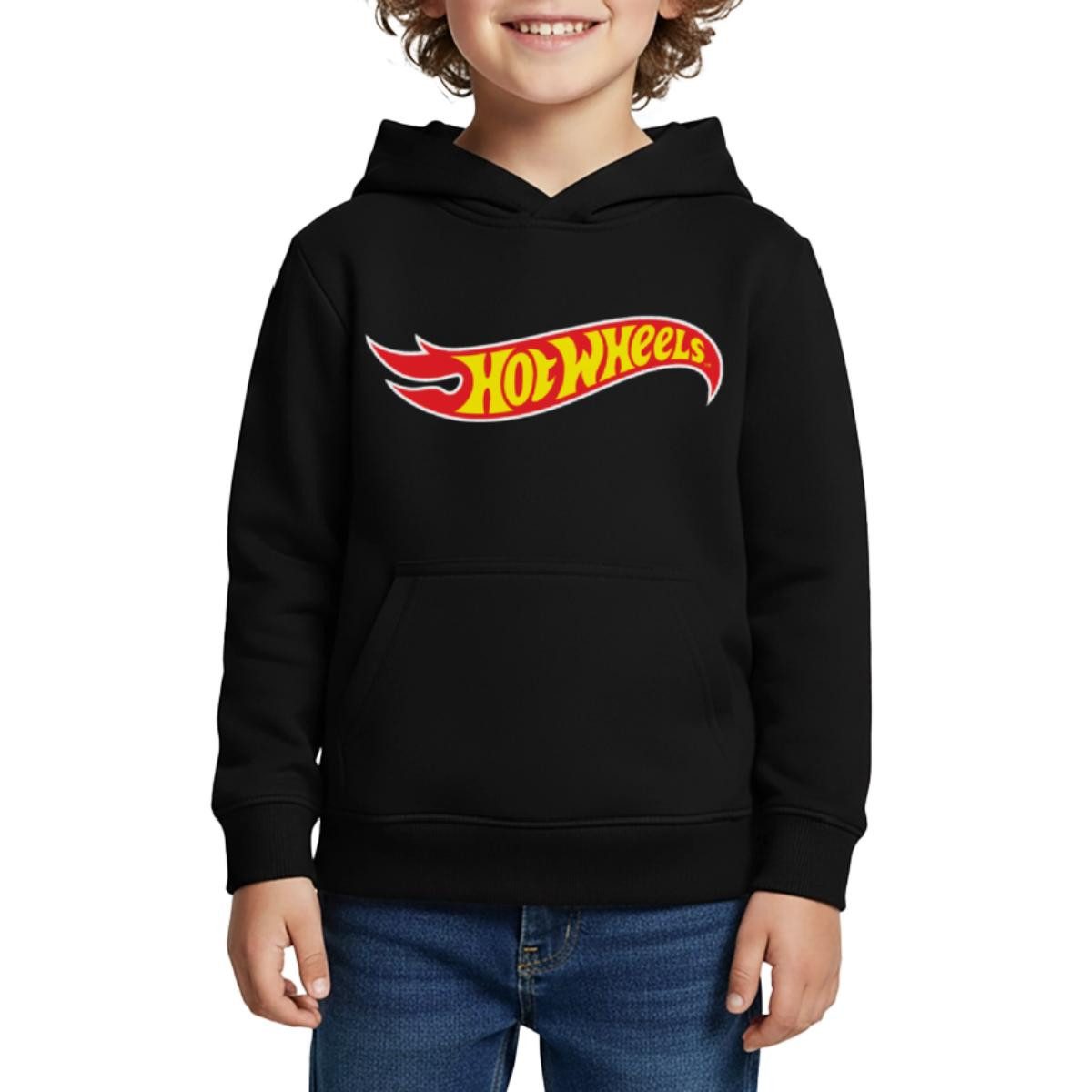 Hoodie Hot Wheels Klassisches Logo Kinder Premium Hoodie