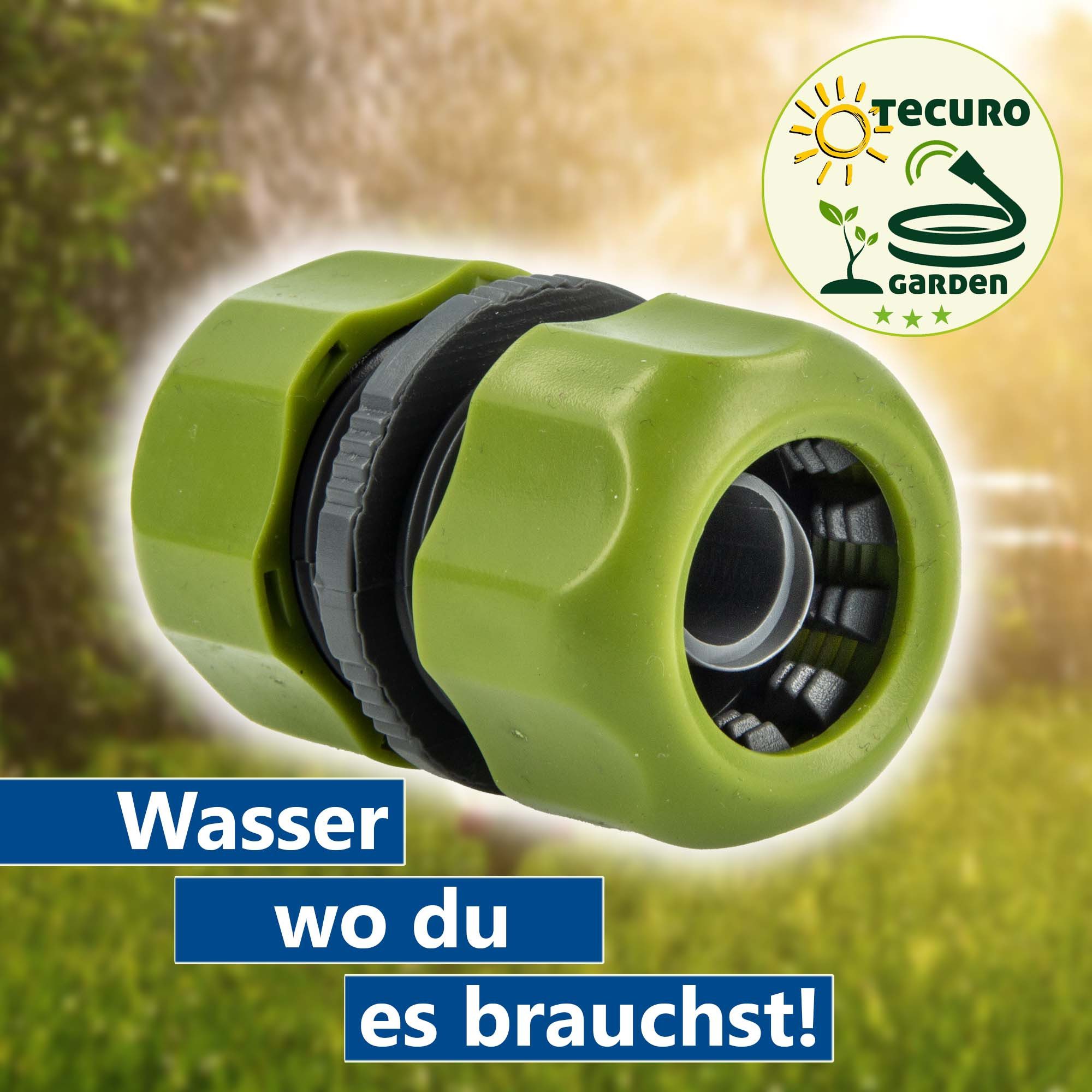 bevo Schlauchverbinder Schlauchkupplung Schlauchverbinder PVC-U Grau/Grün