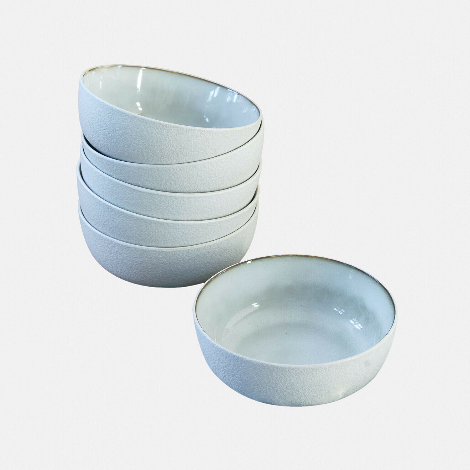 Mirabeau Schüssel 6er Set Eiruna creme, Steinzeug