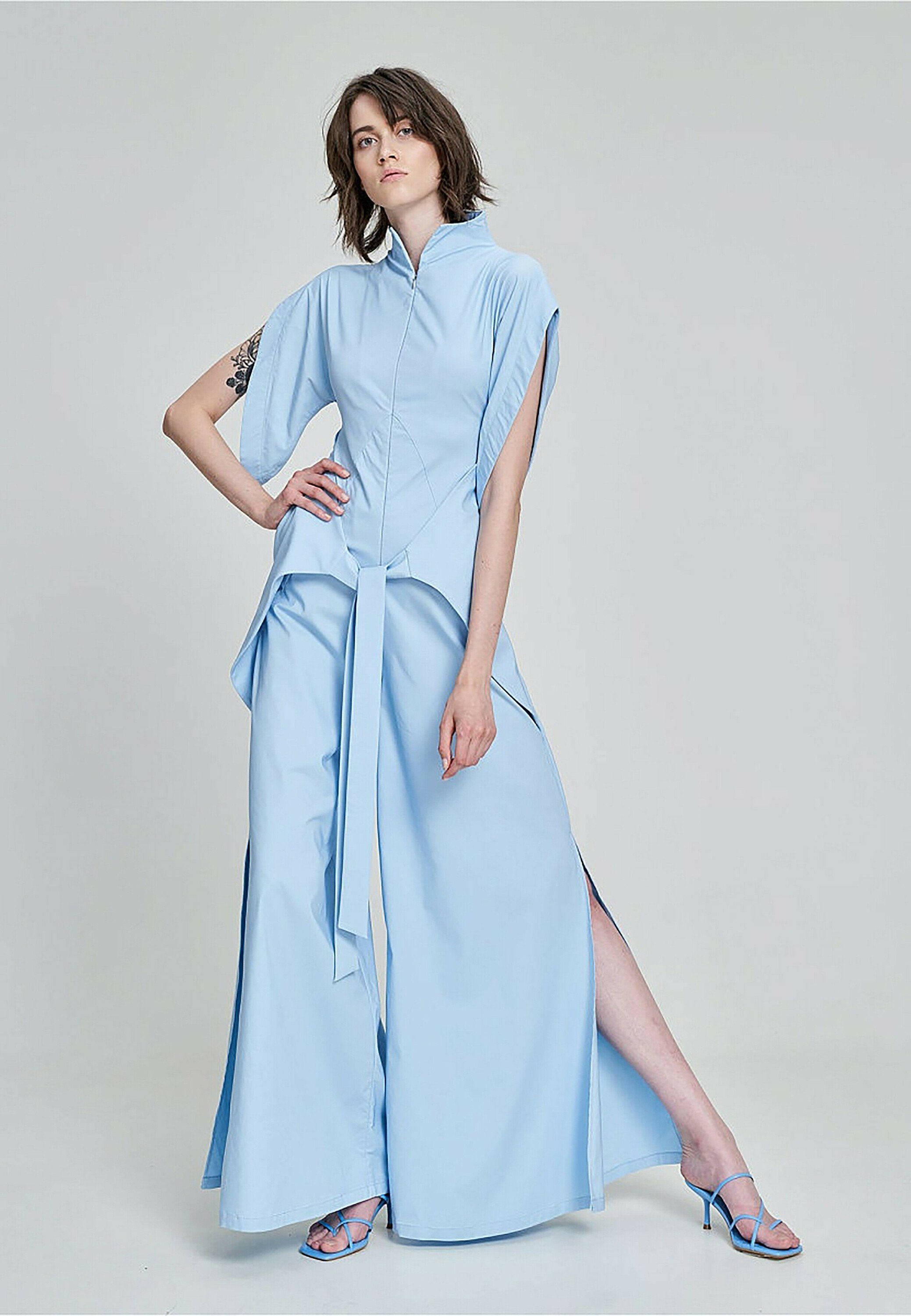 japanischen BRIGHT Jumpsuit Monosuit Style im BLUE-BLUE LEA