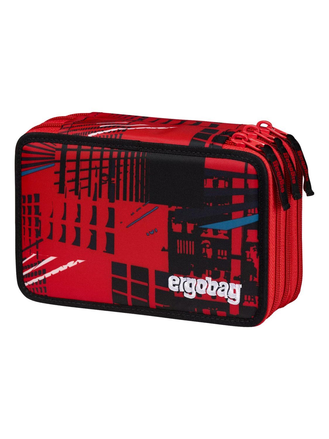 ergobag Federmäppchen Maxi Mäppchen, (41-tlg), mit Stiften befüllt