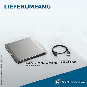 techPulse120 externes Blu-ray Brenner M-Disc USB 3.0 3D Burner Blueray Laufwerk Blu-ray-Brenner