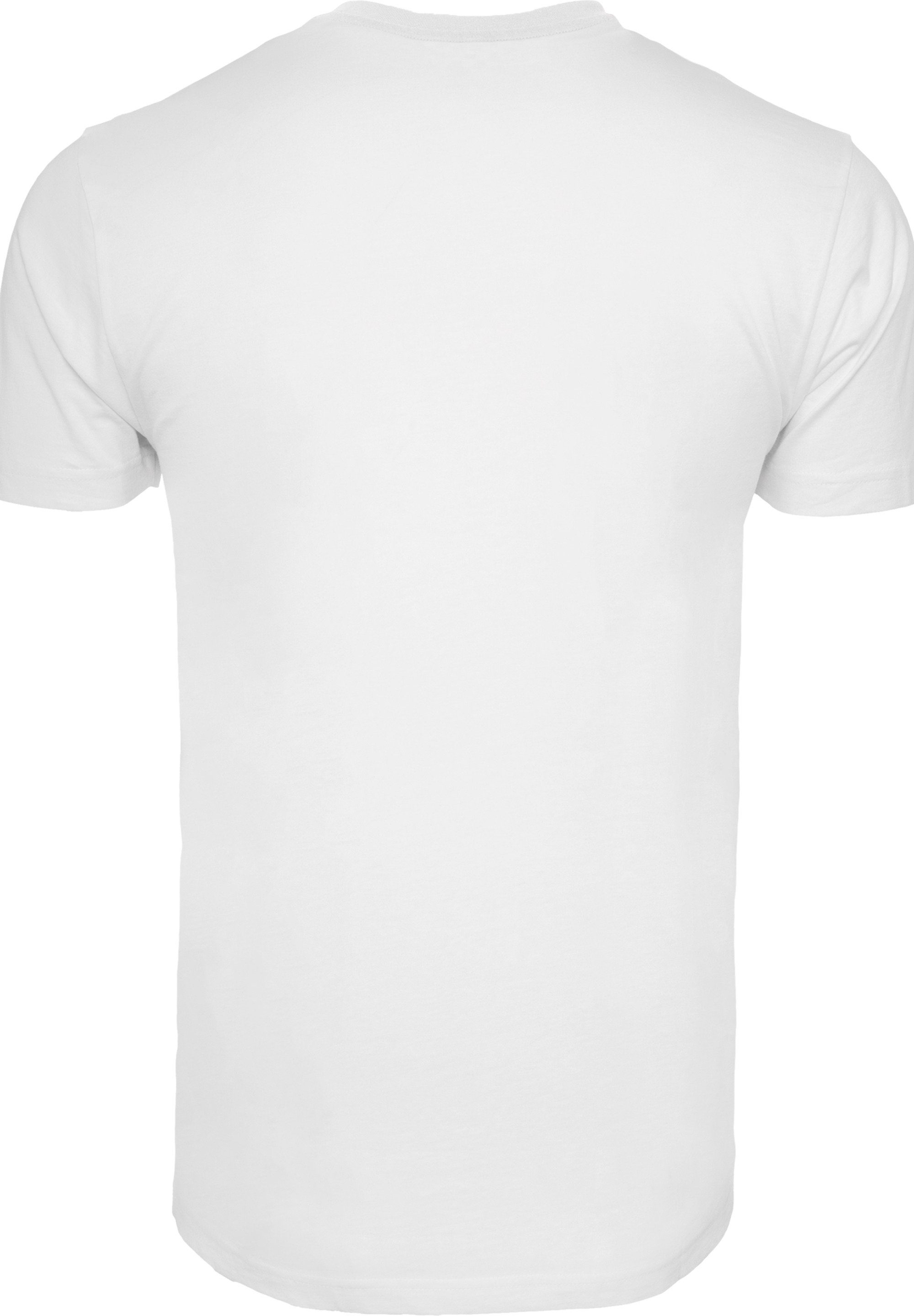 Neck Daredevil white (1-tlg) Spiral Herren with Round F4NT4STIC T-Shirt Marvel Kurzarmshirt