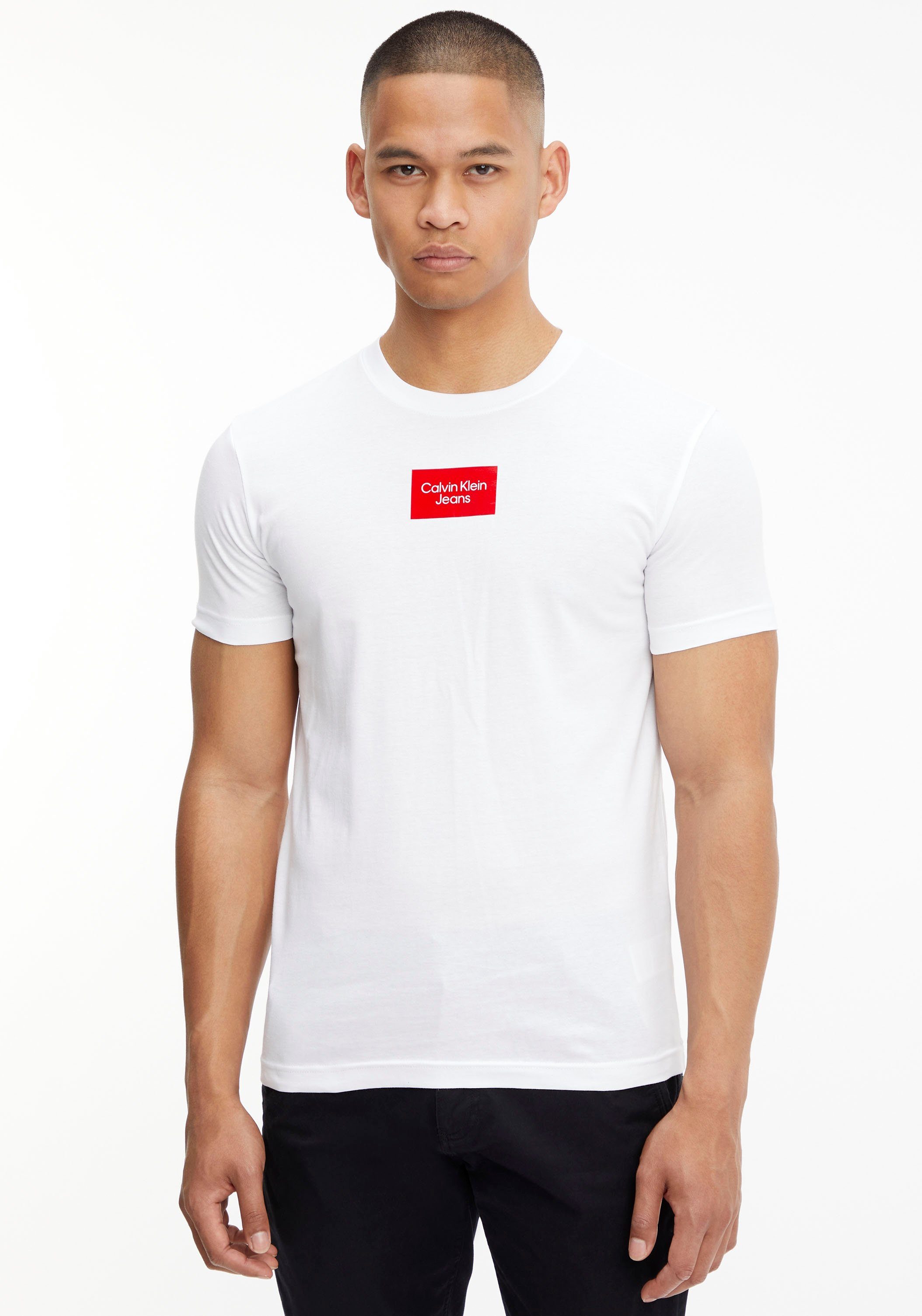 Logodruck SMALL CENTER BOX mit TEE Klein Jeans Calvin T-Shirt