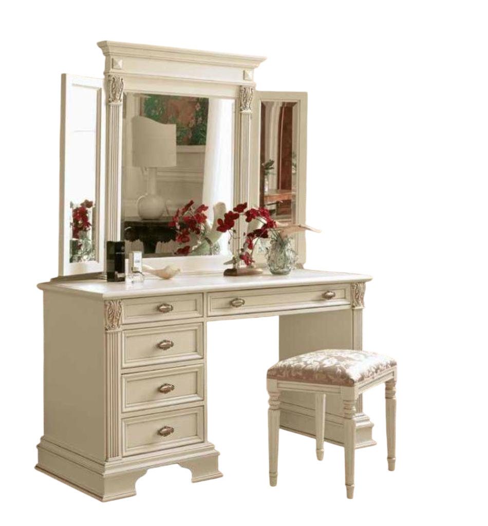 Schminktisch Komplett Schminktisch Spiegel Hocker Set Schlafzimmer 3tlg.