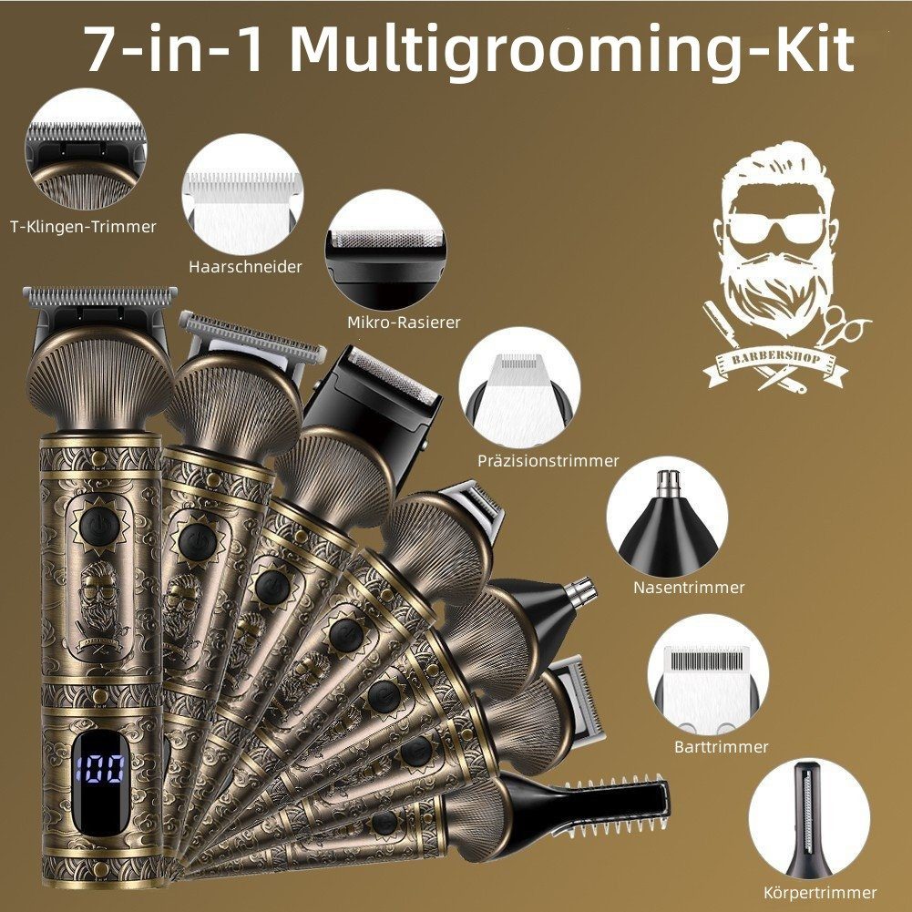 Scttomon Haar- und Bartschneider RFC5618, Multifunktionaler Trimmer 7-in-1