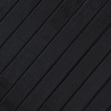 Teppich Teppich Rechteckig Schwarz 60x100 cm Bambus, vidaXL, Rechteckig