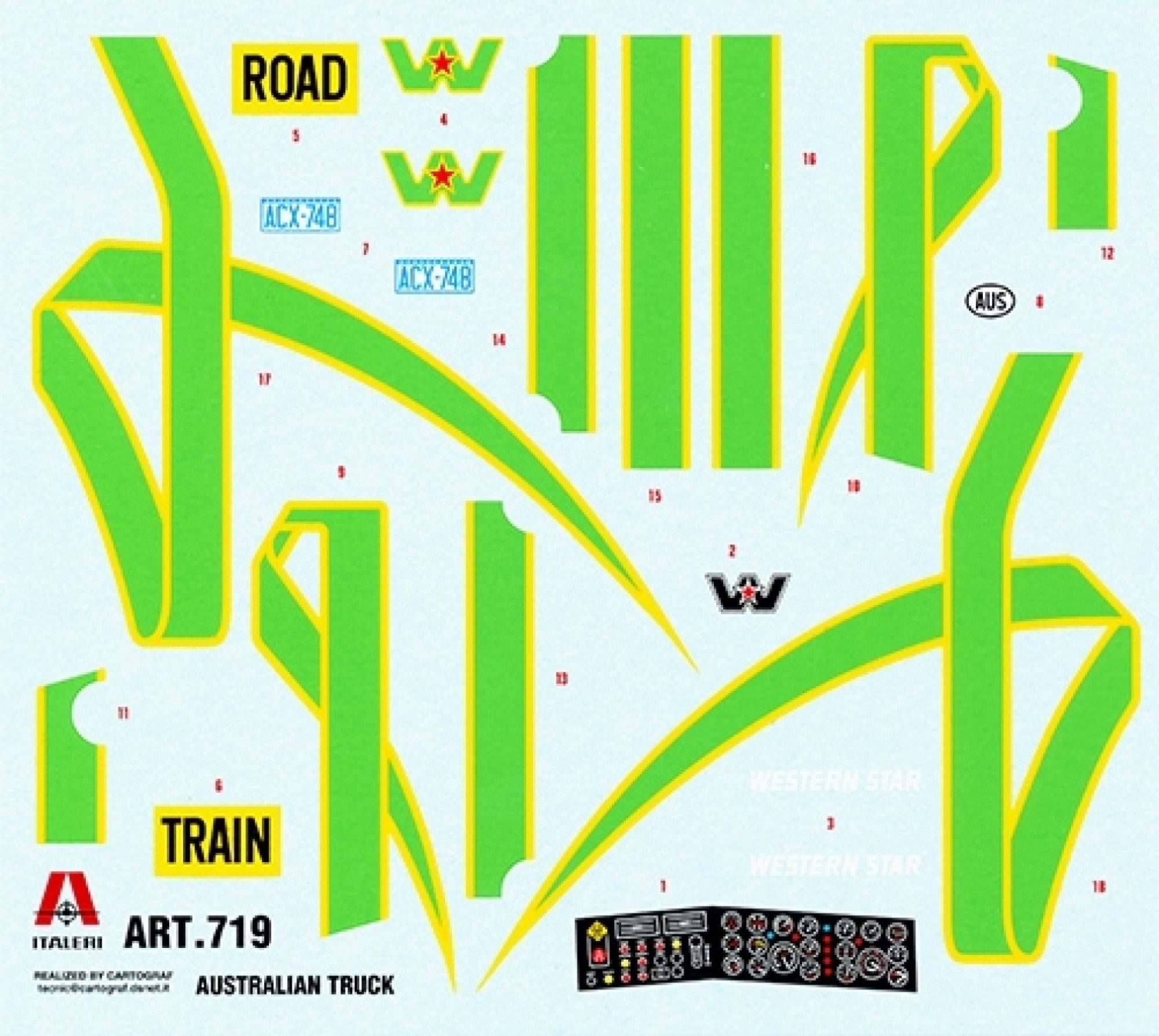 Italeri Modellbausatz Italeri 1:24 Australischer Truck Plastik Modellbau Bausatz