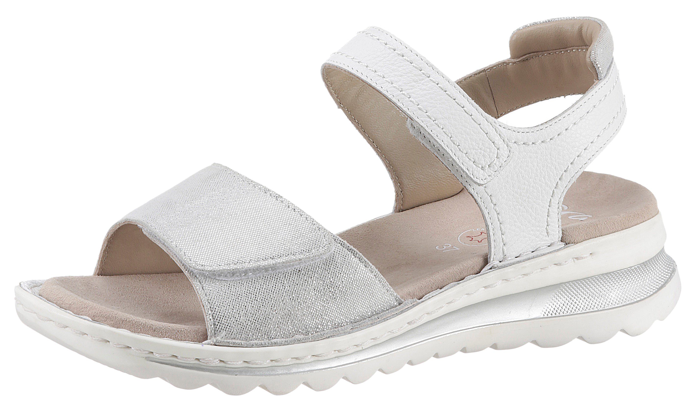 Ara TAMPA Keilsandalette, Sommerschuh, Sandale, Keilabsatz, mit Klettverschlüssen, G-Weite