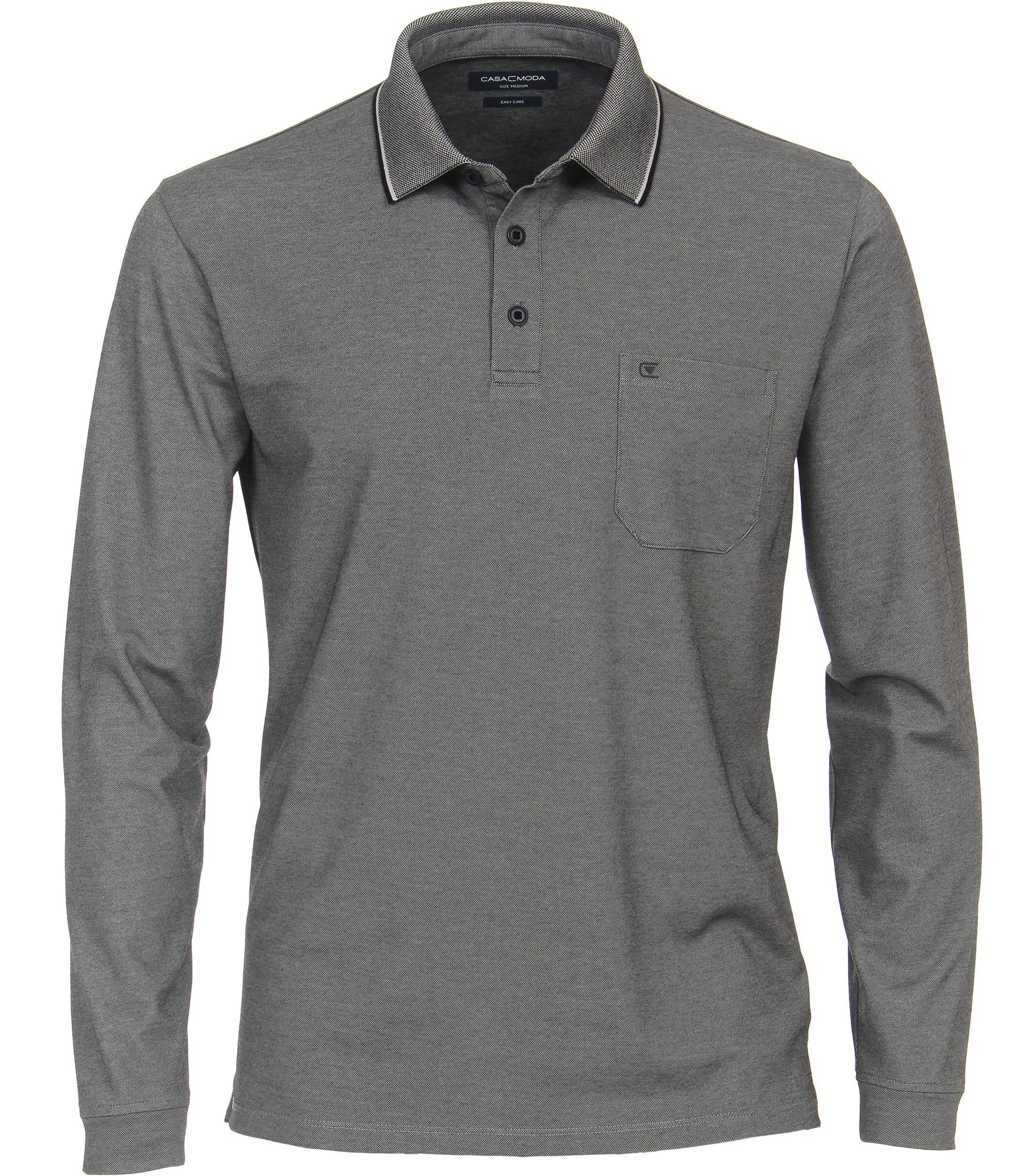 CASAMODA Langarm-Poloshirt CASAMODA Polo-Shirt Langarm uni