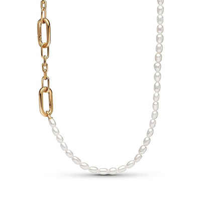 Pandora Perlenkette Halskette für Damen mit Perlen von PANDORA ME, vergoldet