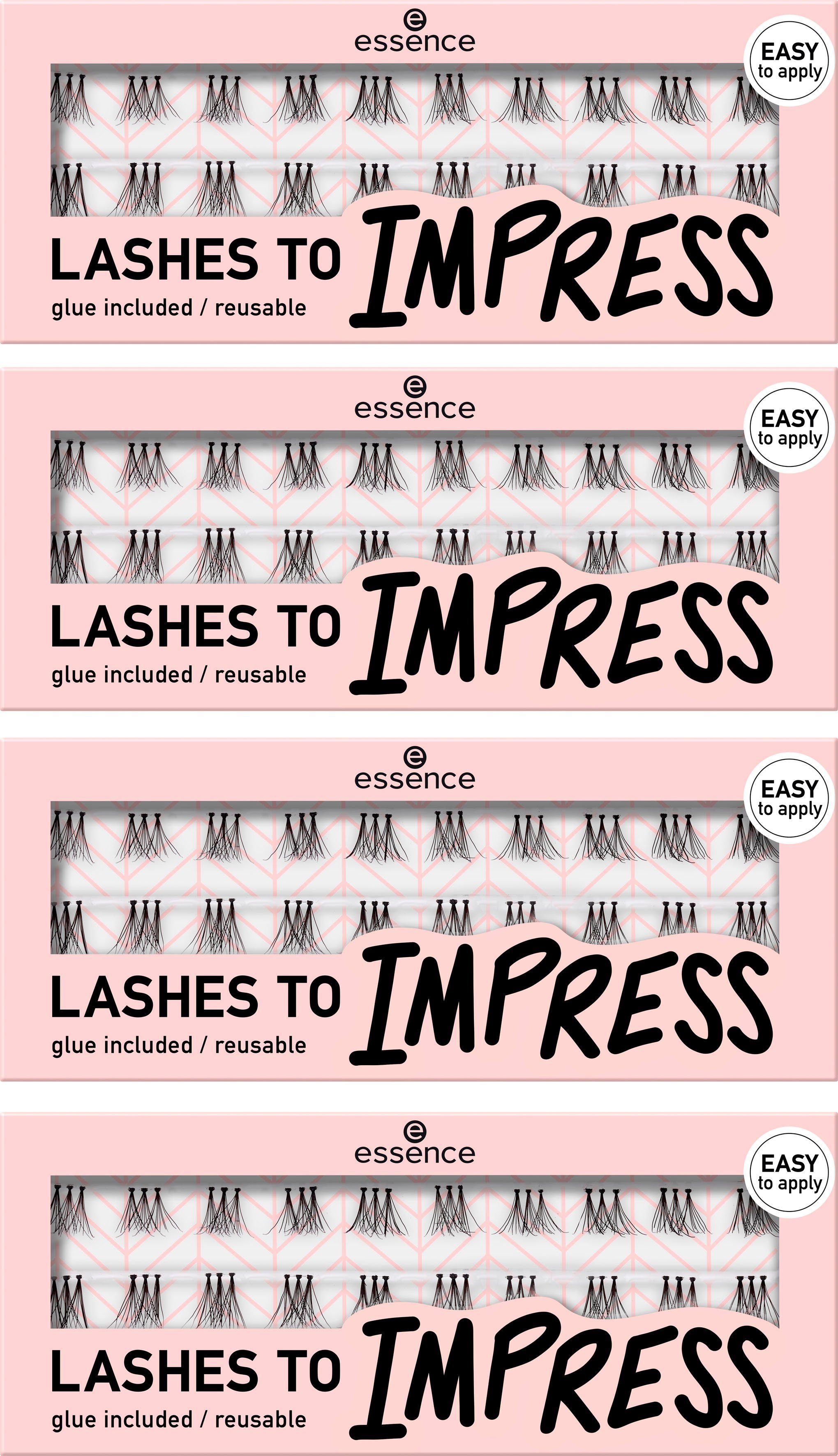 4 essence Packung, LASHES TO tlg. Essence 07, Einzelwimpern IMPRESS