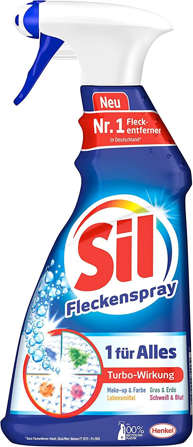 Sil Sil 1 für Всеs Fleckenspray Textilreiniger 1x 500ml Fleckentferner (für hygienisch reine Wäsche)