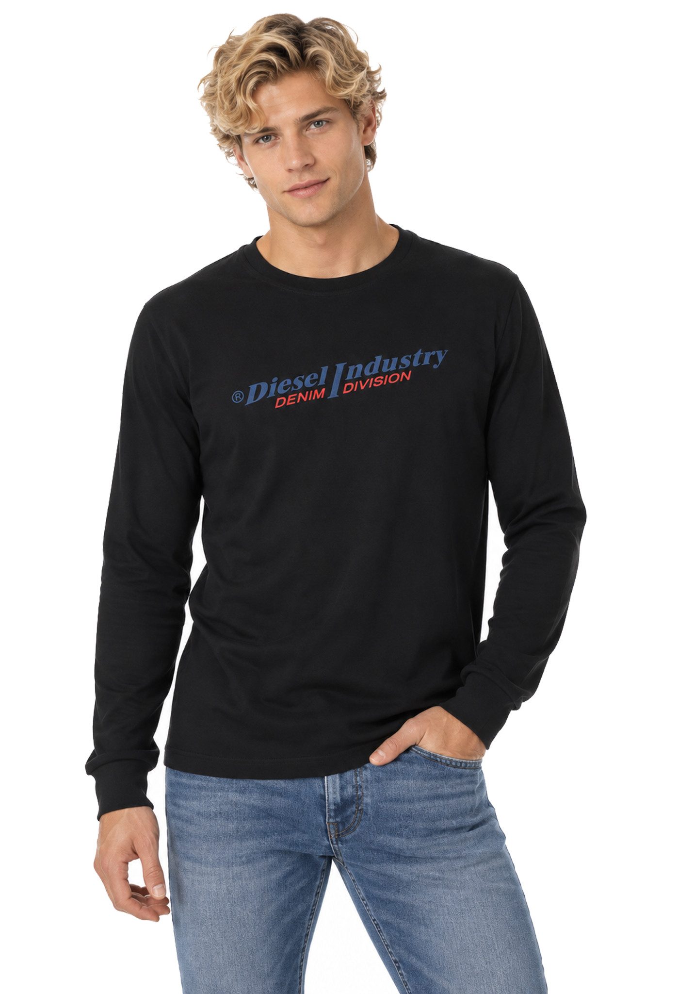 Diesel Longsleeve Diesel "T-Just-Ls-Ind Maglietta" Herren T-Shirt