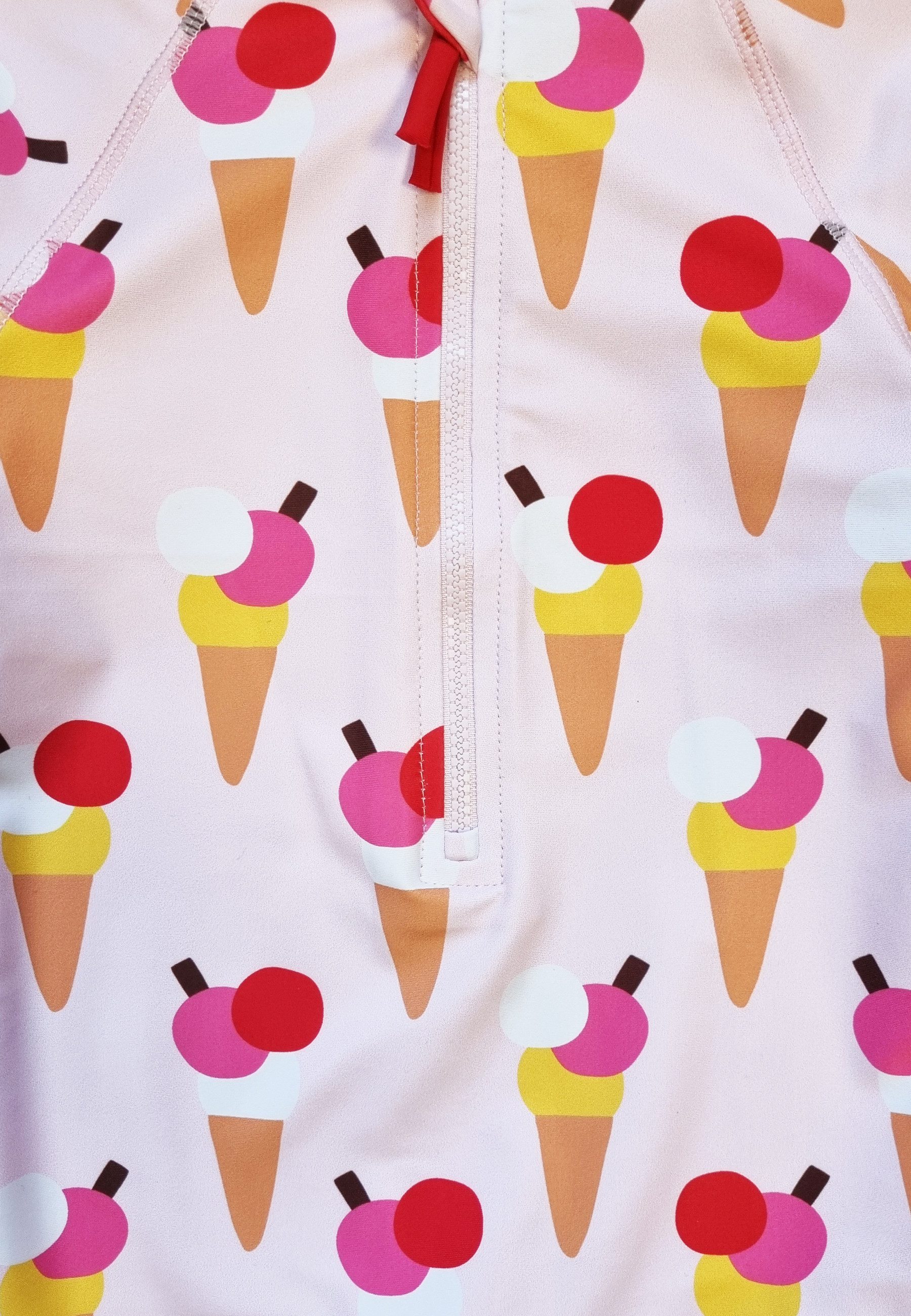 Toby Tiger Schwimmanzug Schwimmanzug mit Eiswaffel Print, UPF 50+