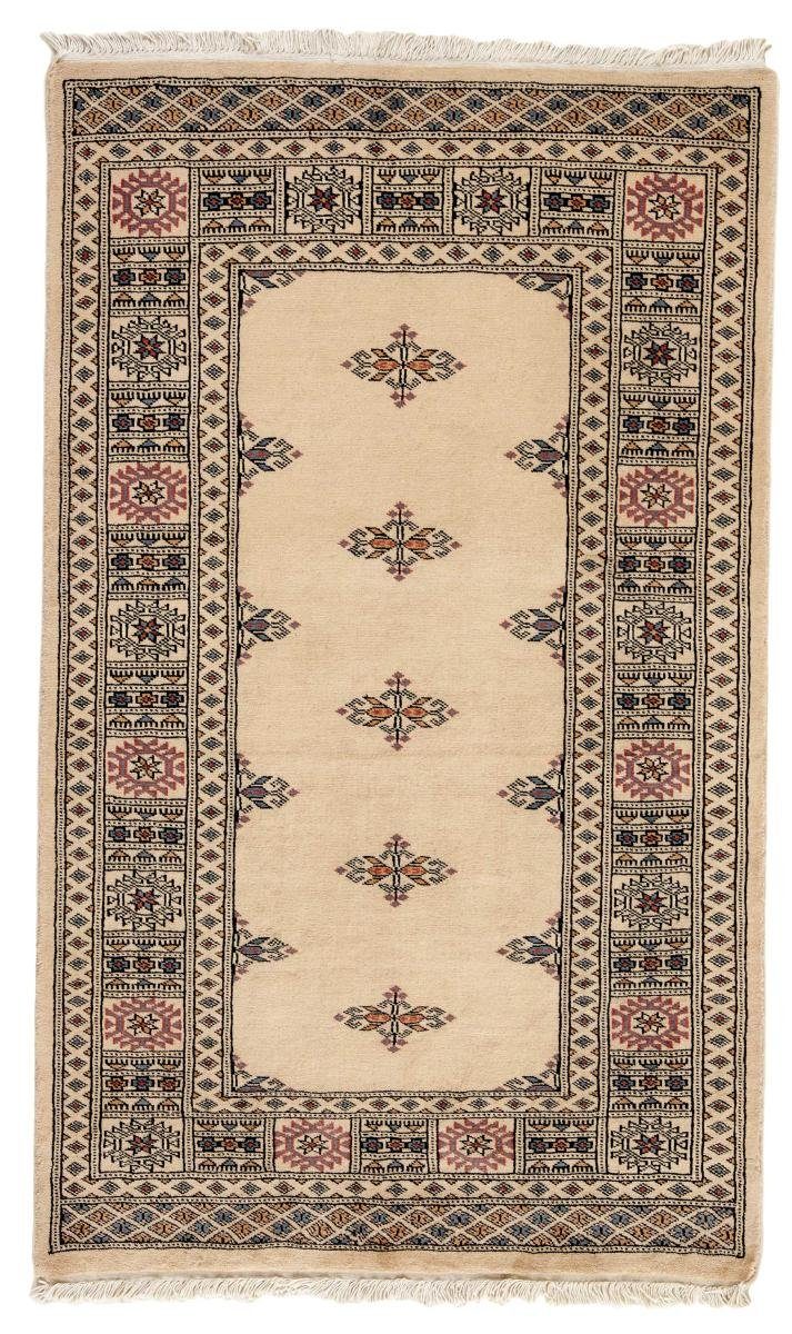 Orientteppich Pakistan Buchara 3ply 93x154 Handgeknüpfter Orientteppich, Nain Trading, rechteckig, Höhe: 8 mm