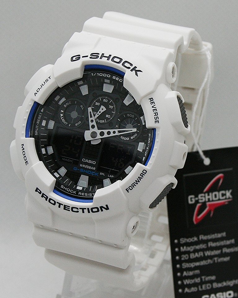 CASIO G-SHOCK Quarzuhr Casio Herrenuhr G Shock GA-100B-7AER, (1-tlg)