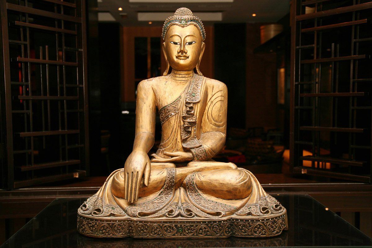 Papermoon Fototapete Goldener Buddha